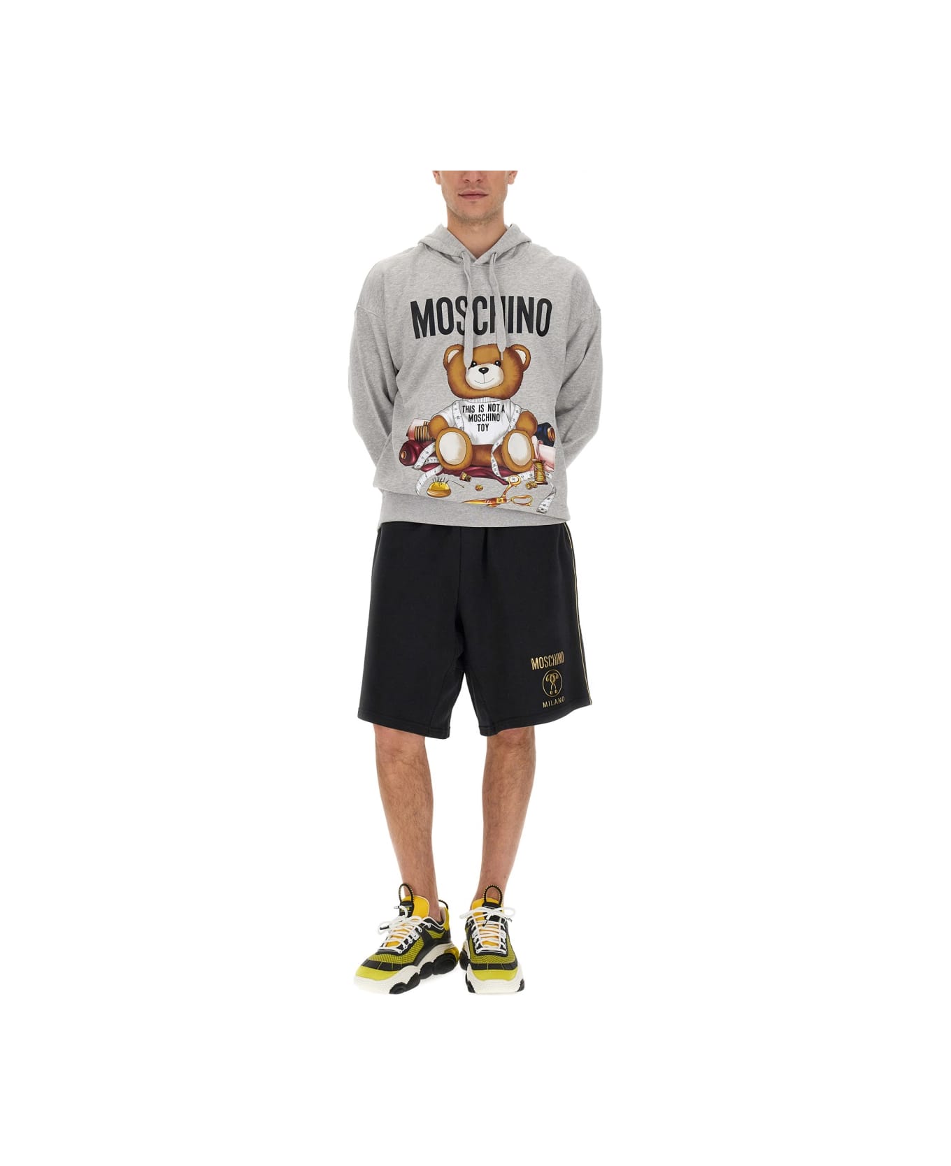 Moschino Teddy Print Sweatshirt - GREY