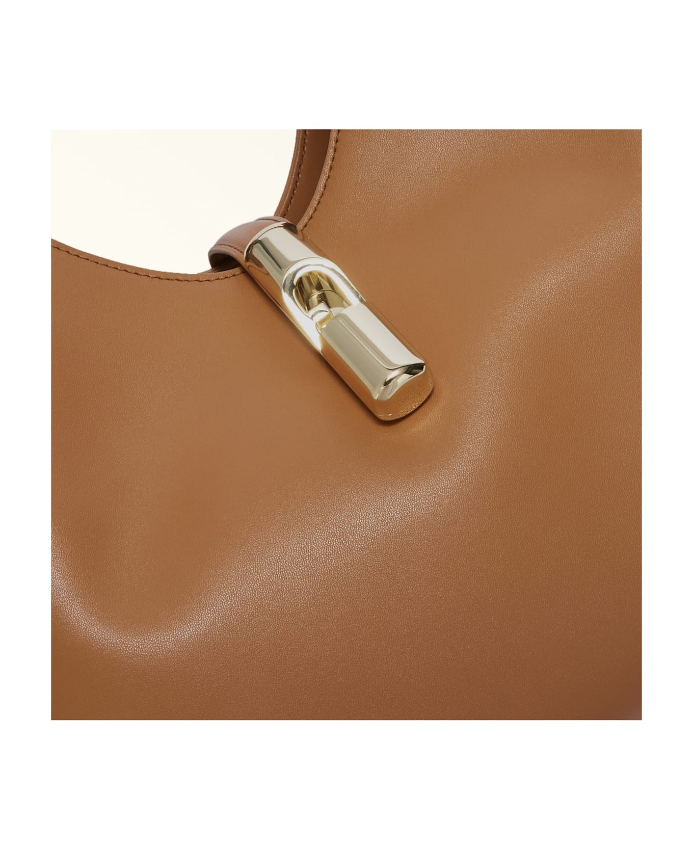 Furla Hobo Bag Goccia M Shoulder Bag - BRANDY