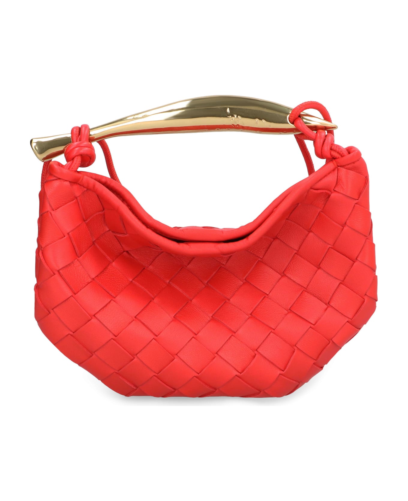 Bottega Veneta Mini Sardine Leather Crossbody Bag - red