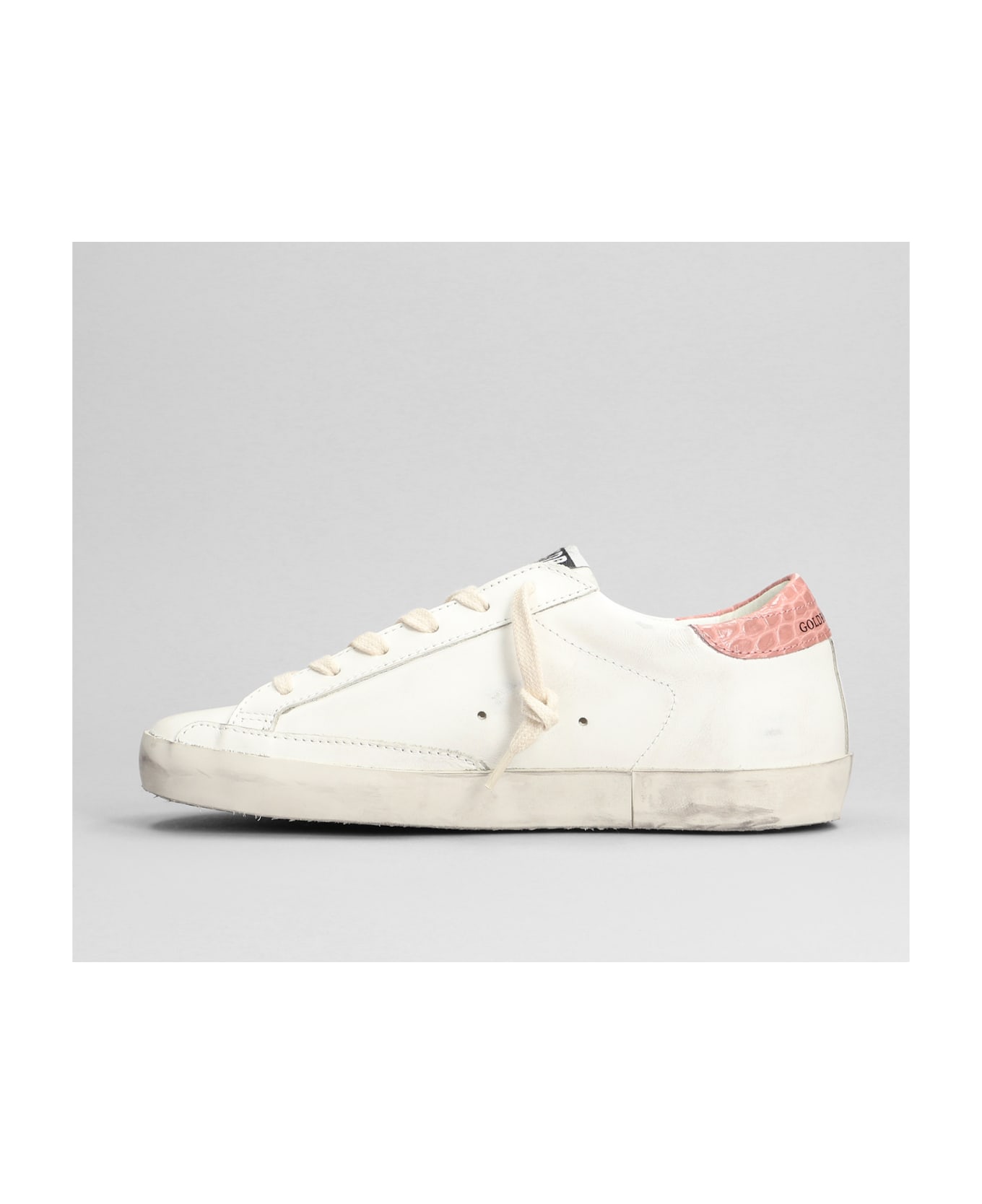 Golden Goose Superstar Sneakers In White Leather - white