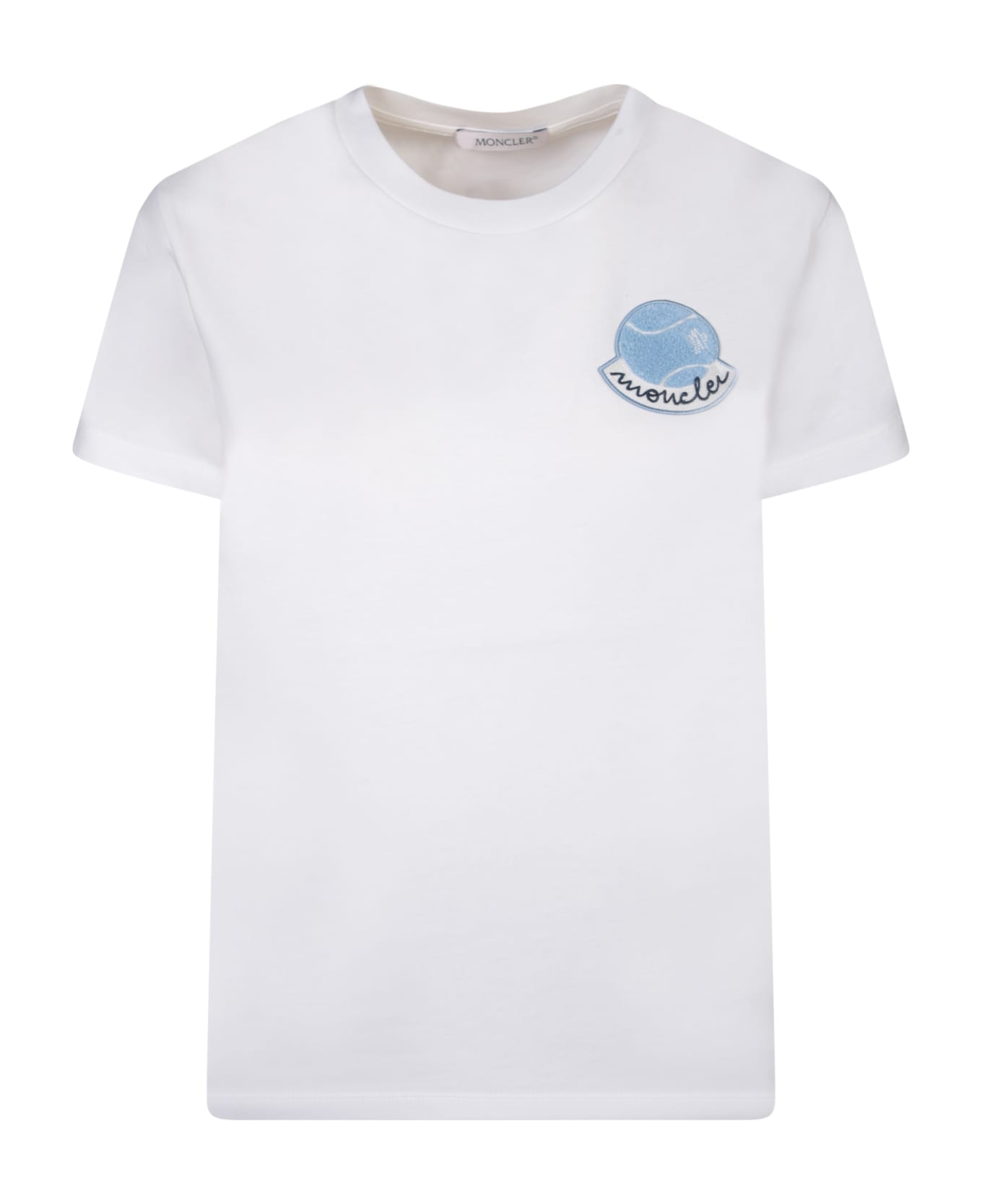 Moncler Regular T-shirt W/printed Detail - White