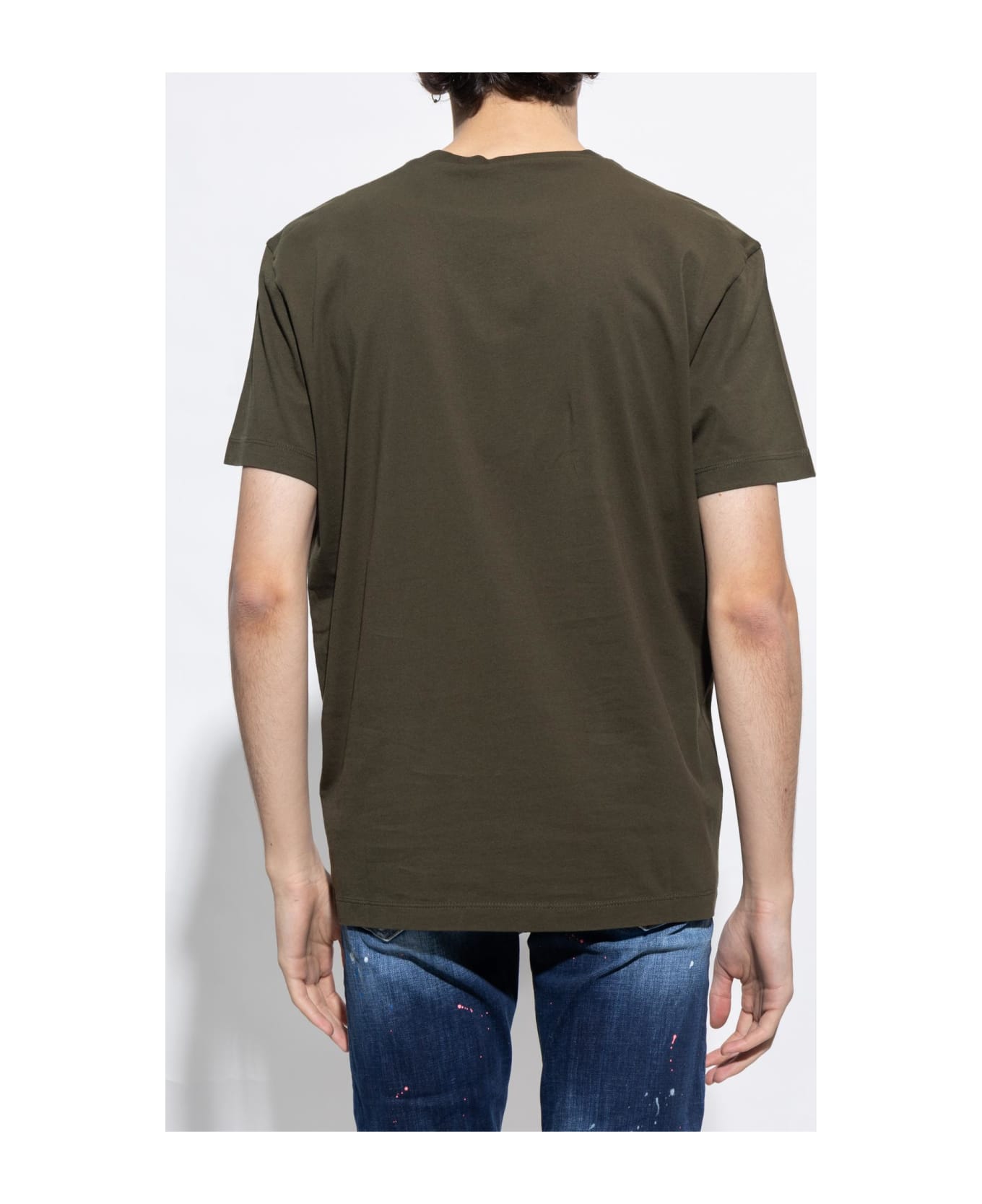Dsquared2 Cotton T-shirt - Military Green シャツ