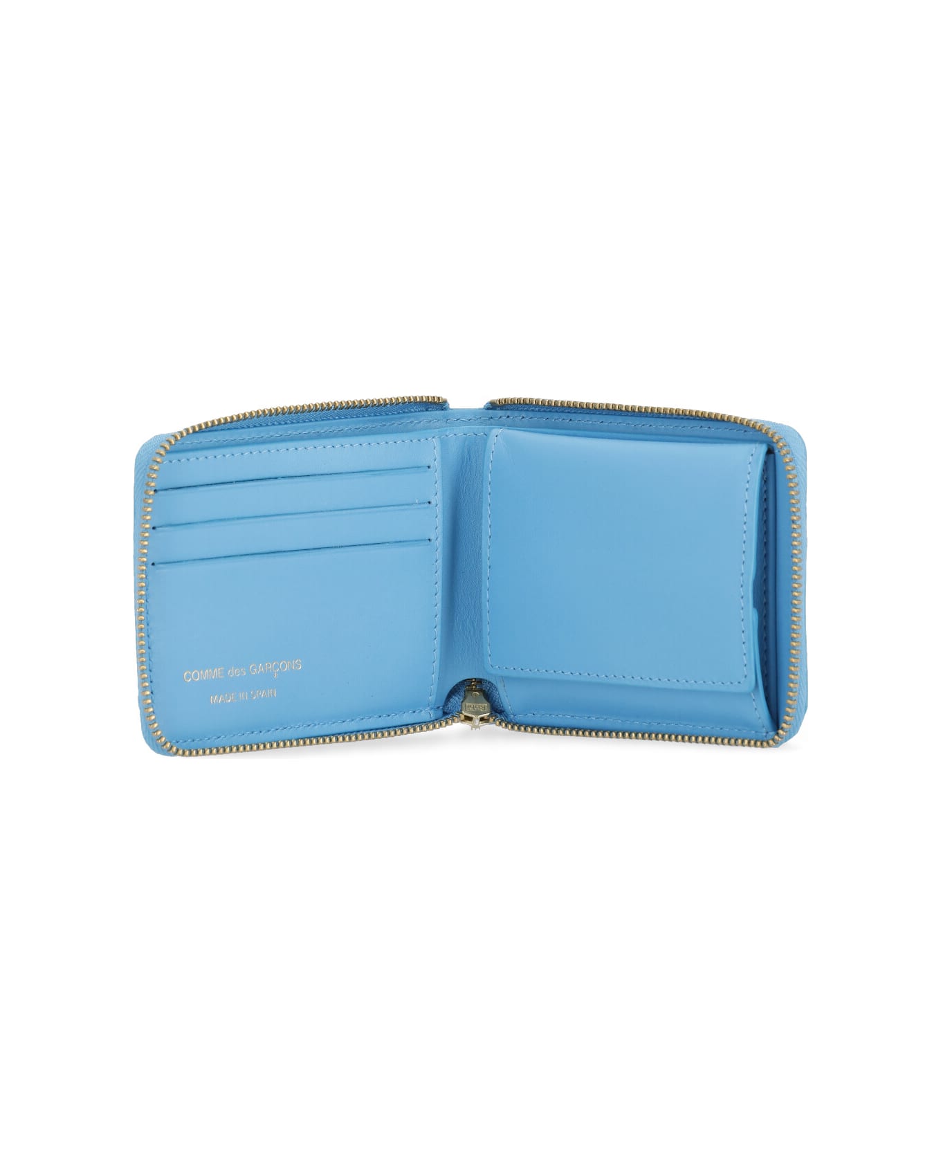 Comme des Garçons Wallet Smooth Leather Wallet - Light Blue 財布