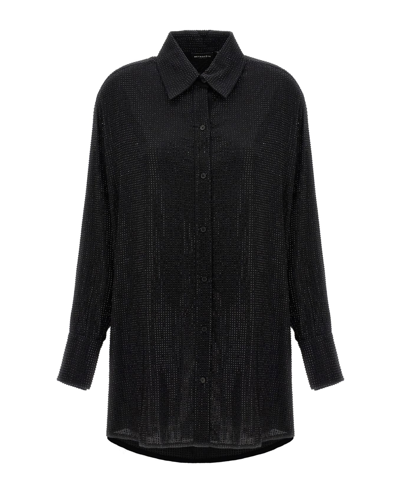 retrofete 'maddox' Shirt Dress - Black   シャツ