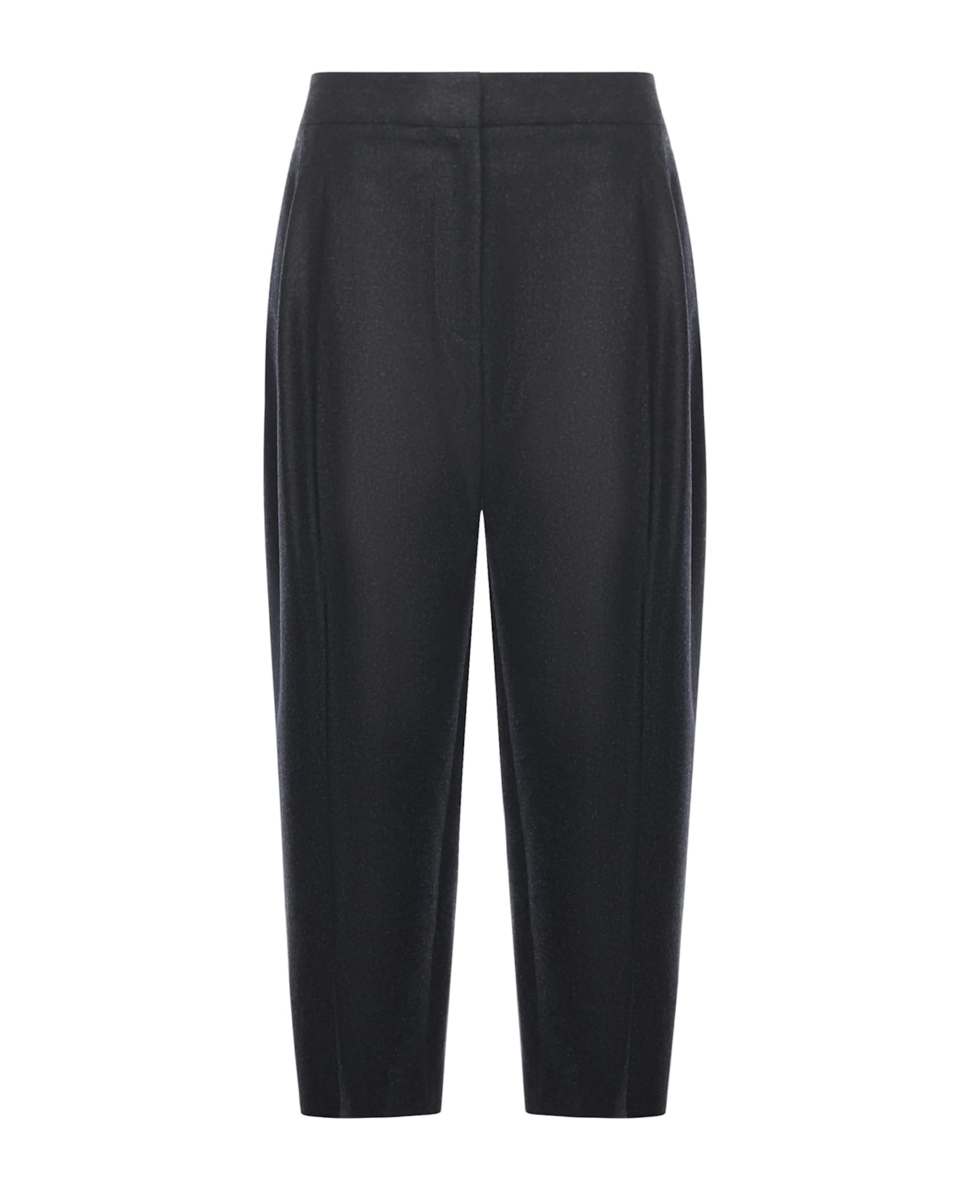 Alaia Tailored Trousers In Merino Wool Flannel - Grey
