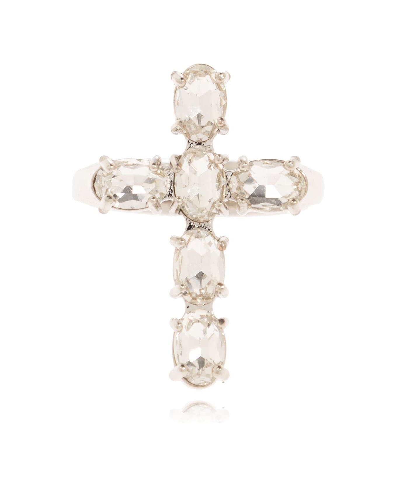Dolce from & Gabbana Cross Embellished Ring - White