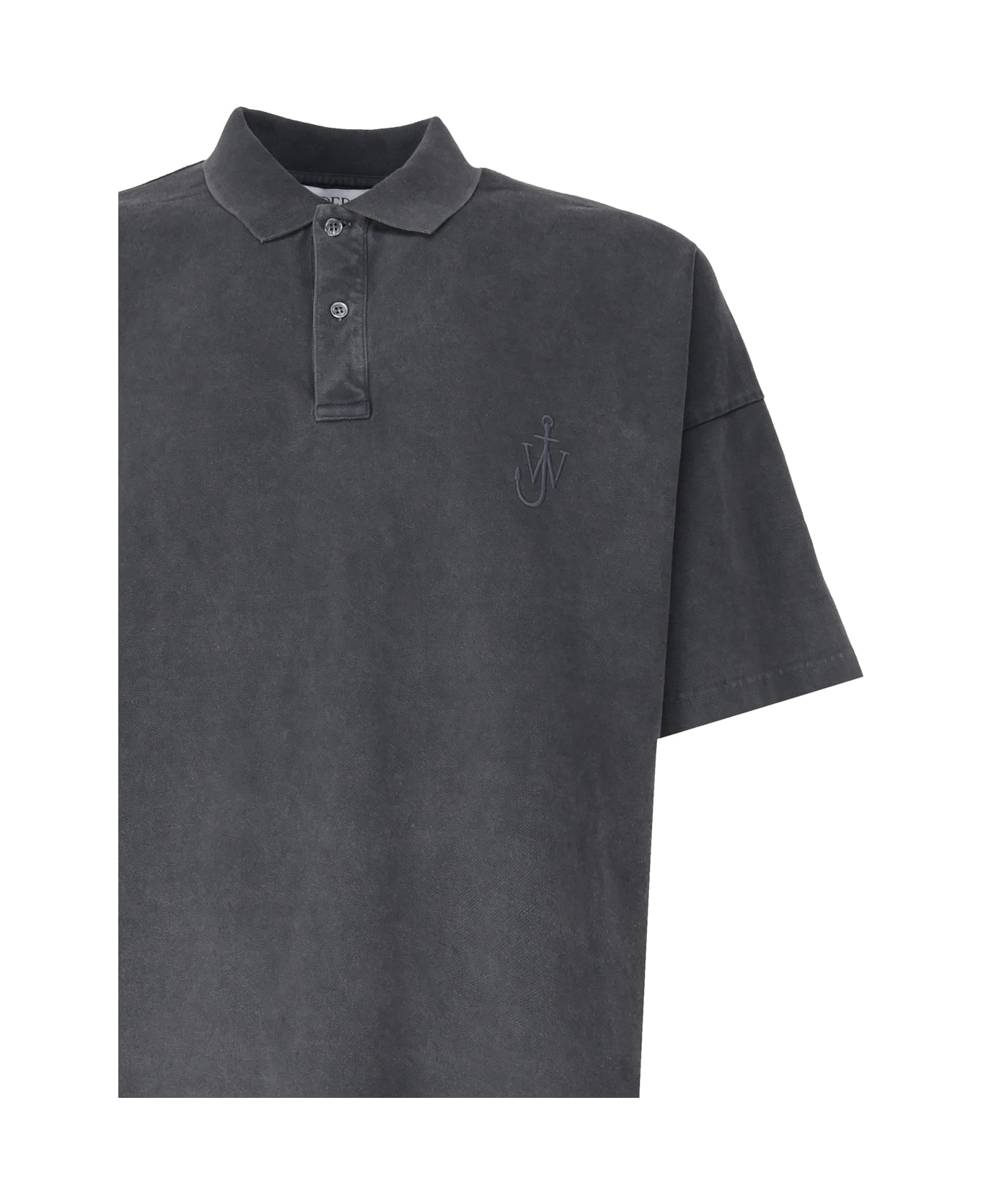 J.W. Anderson Polo Shirt With Embroidered Logo - Grey ポロシャツ