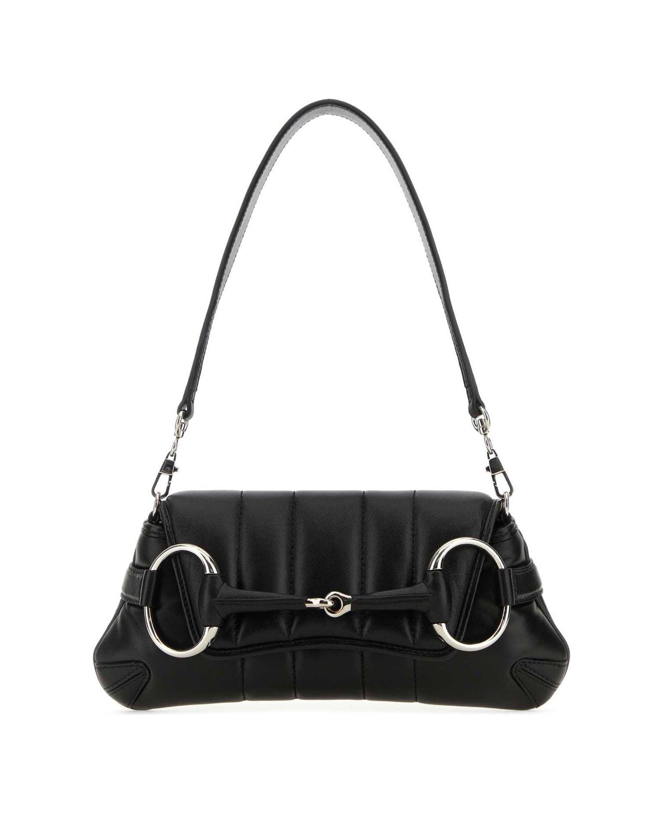 Gucci Horsebit Chain Small Shoulder Bag - Black