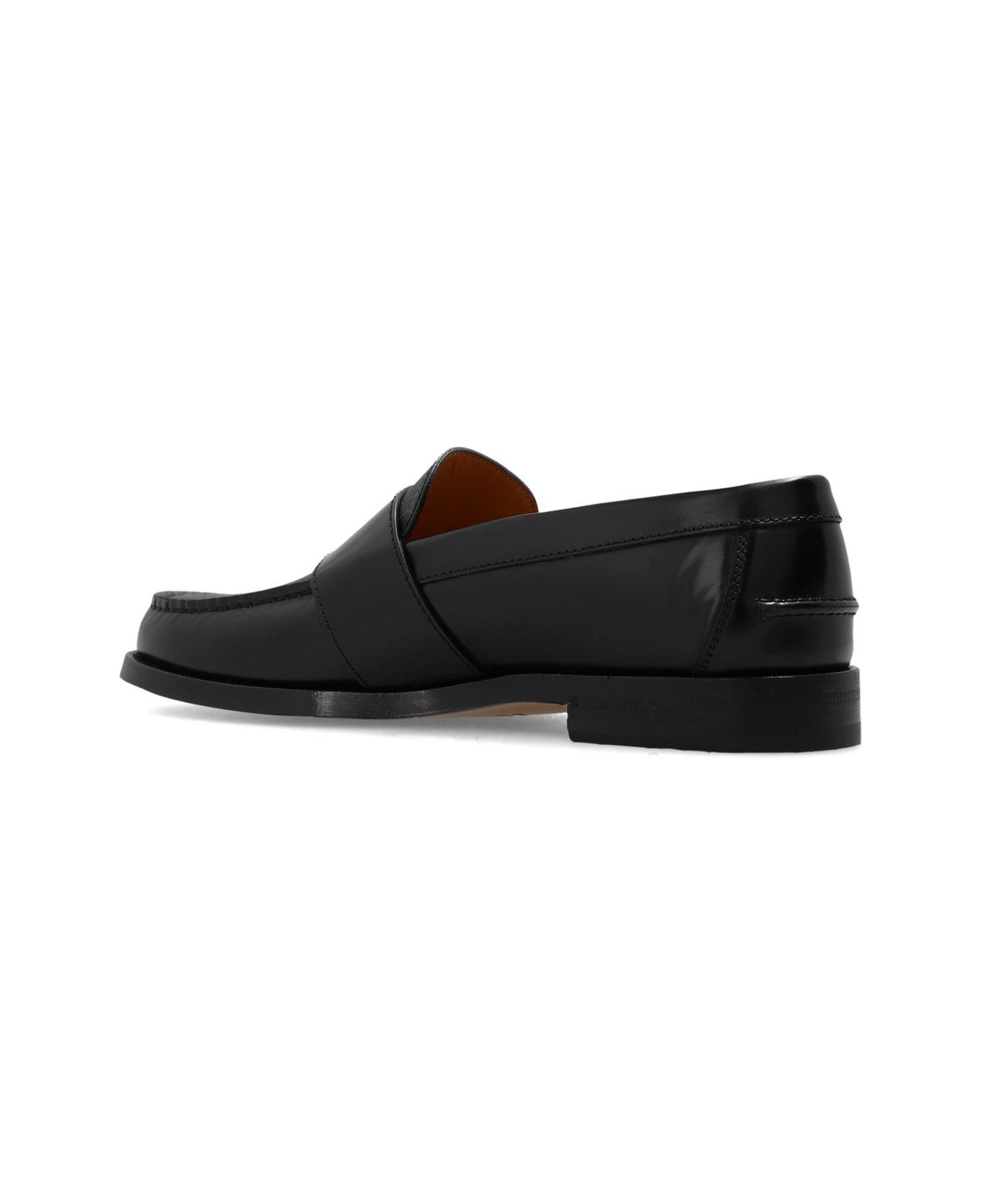 Gucci Buckle Detailed Loafers - Black ローファー＆デッキシューズ