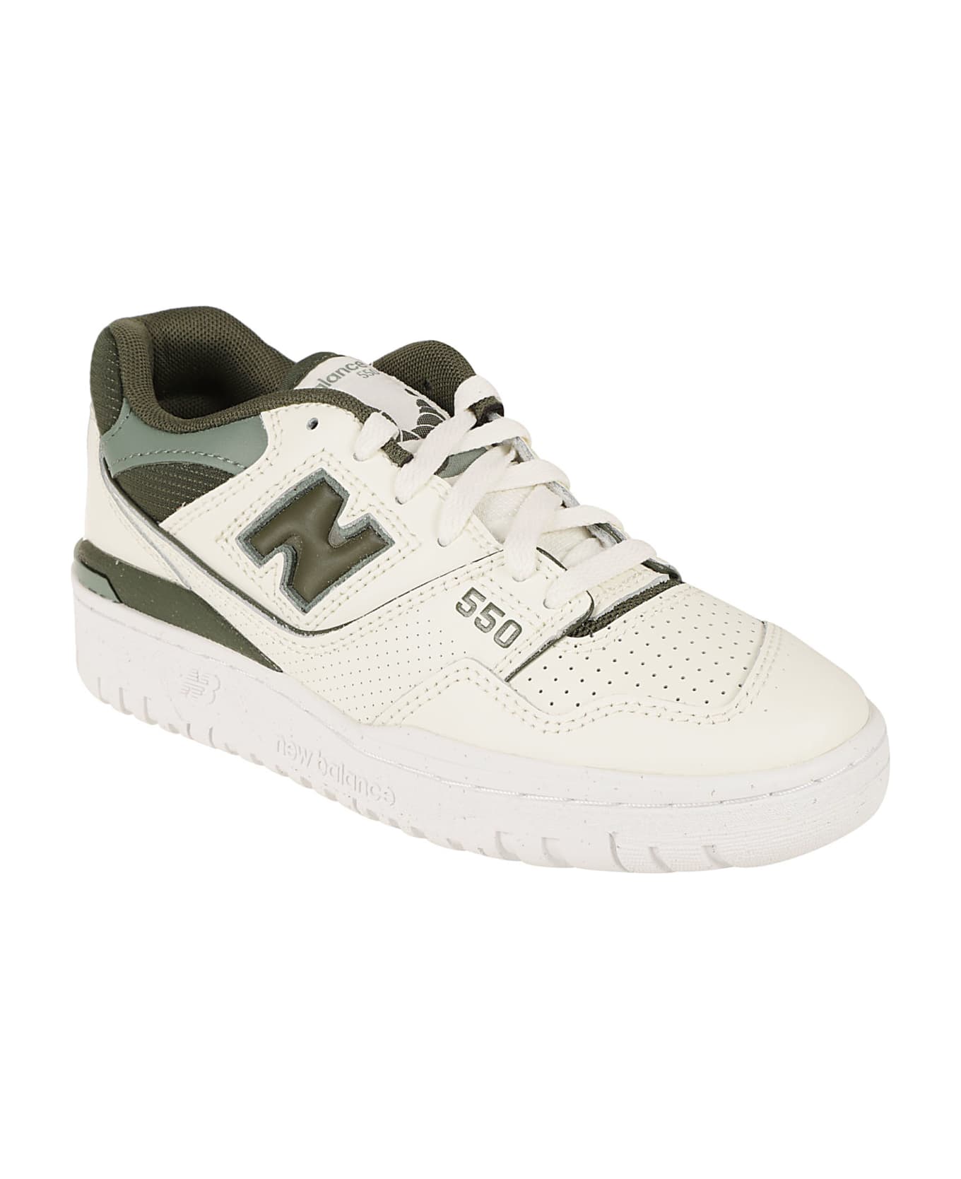 New Balance Logo Embossed Sneakers - Angora