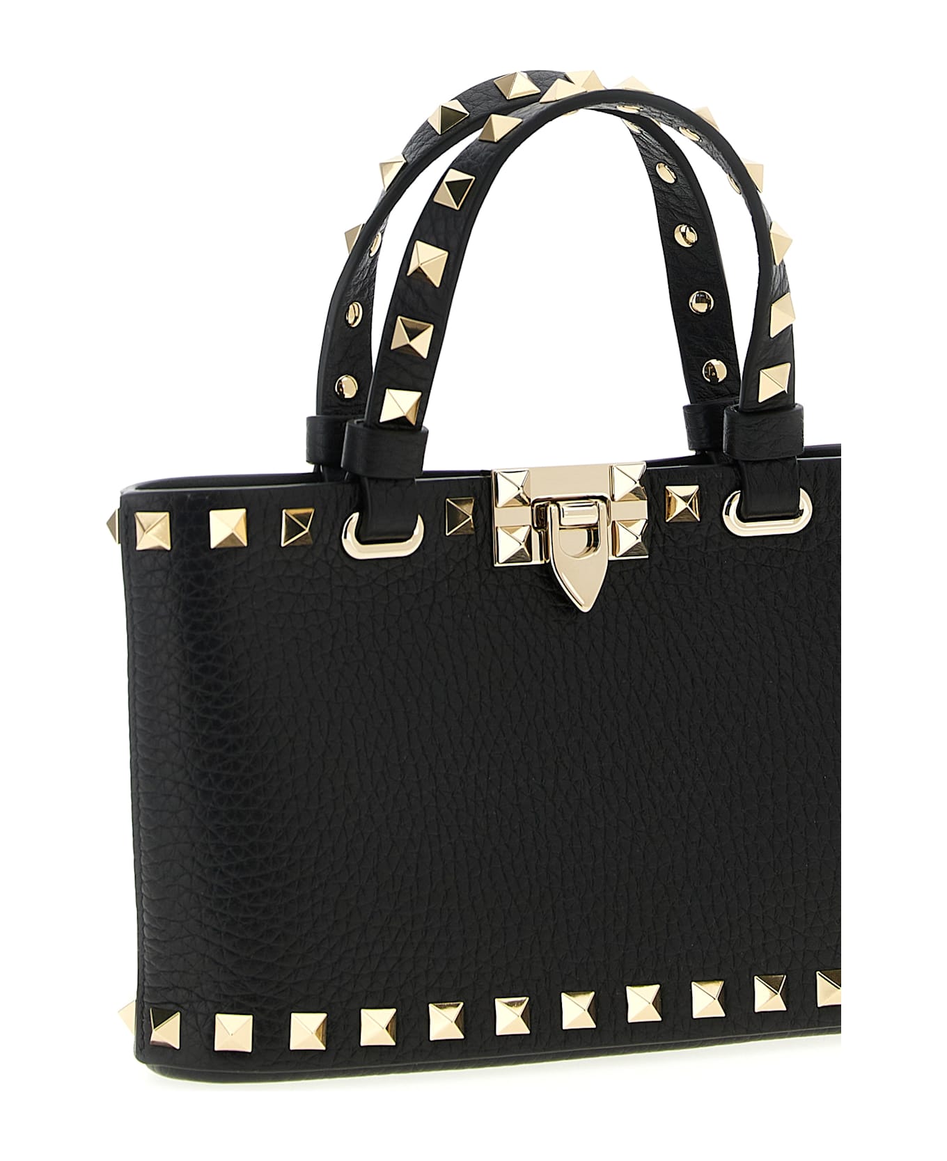 Valentino Garavani 
rockstud
 Mini Shopping Bag - Black  