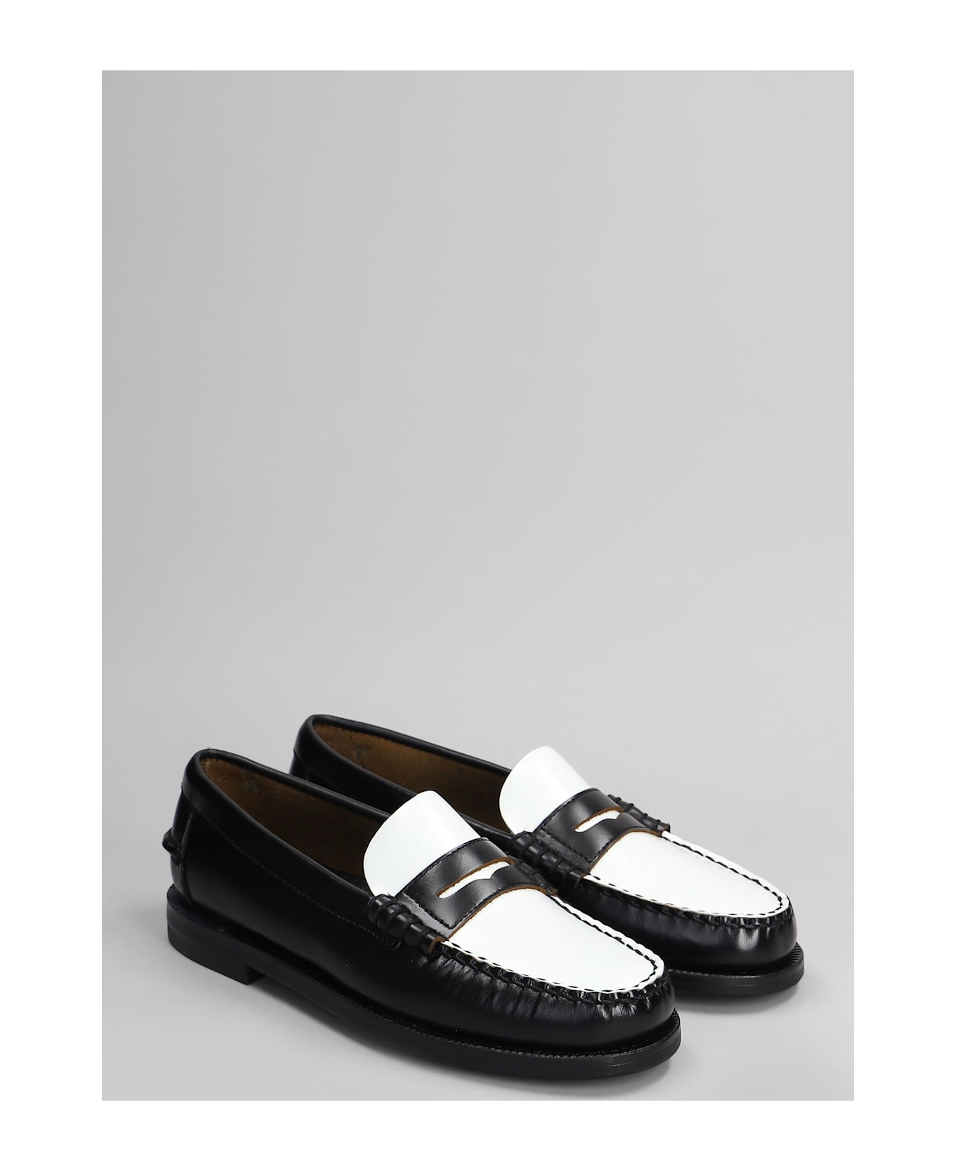 Sebago Classic Dan Loafers In Black Leather - black