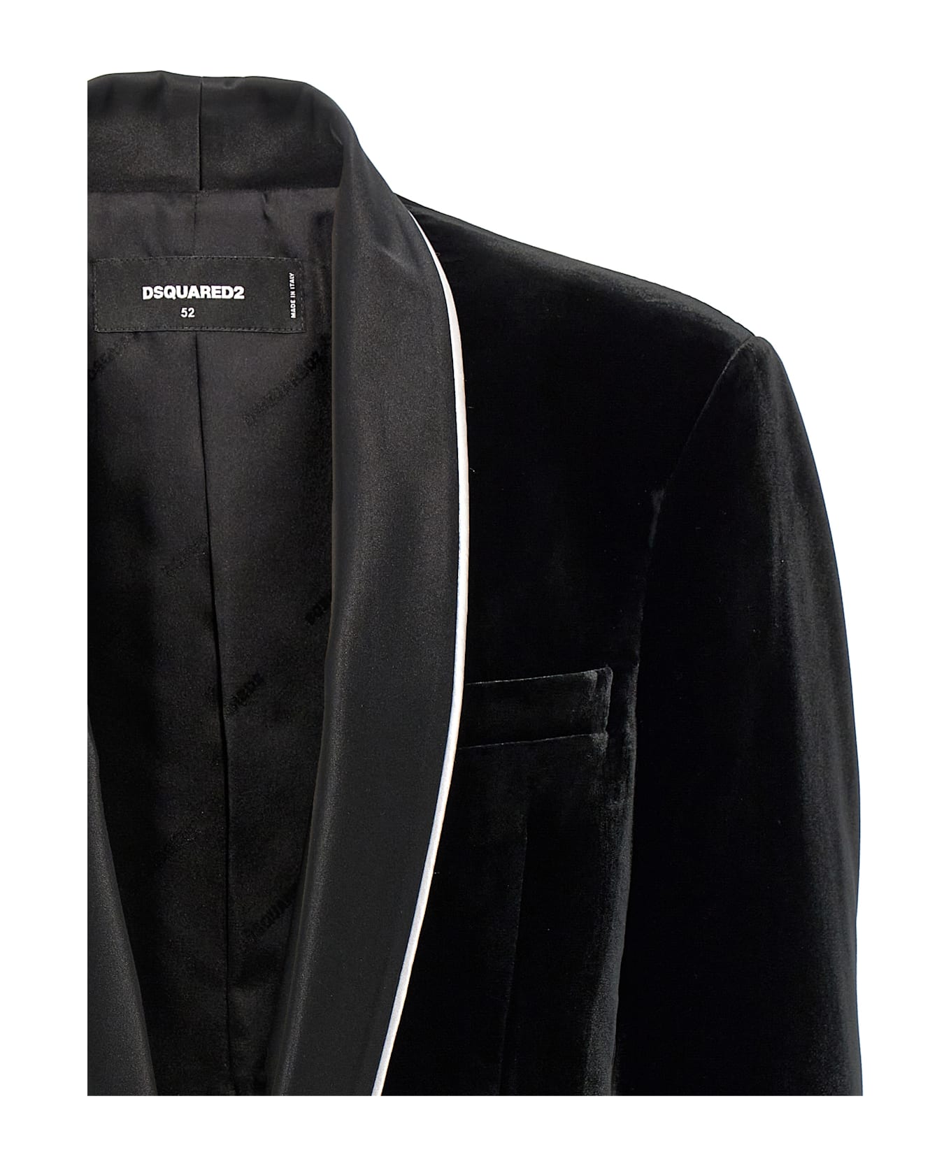 Dsquared2 
velvet Sexy Palm Beach
 Blazer - Black  