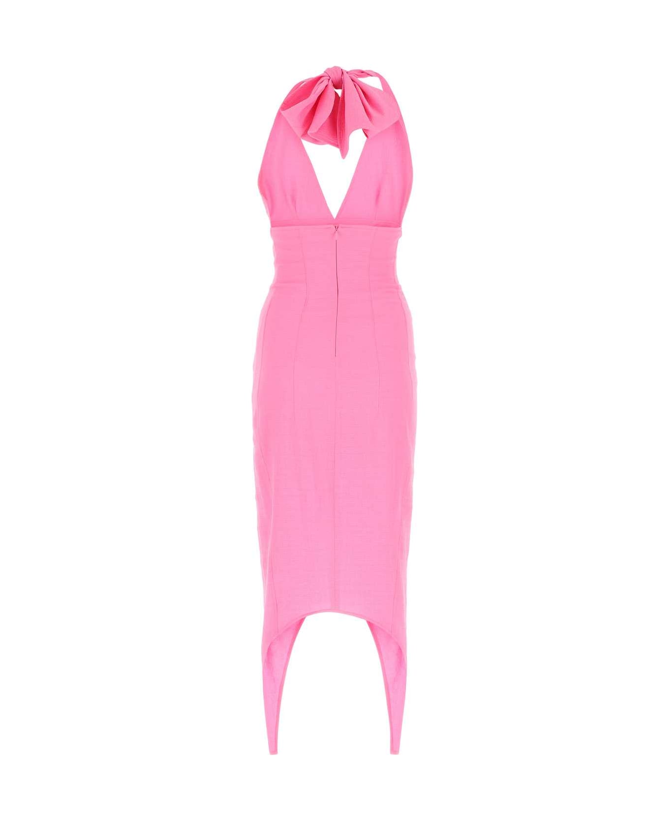 Patou Pink Stretch Seersucker Dress - 453B