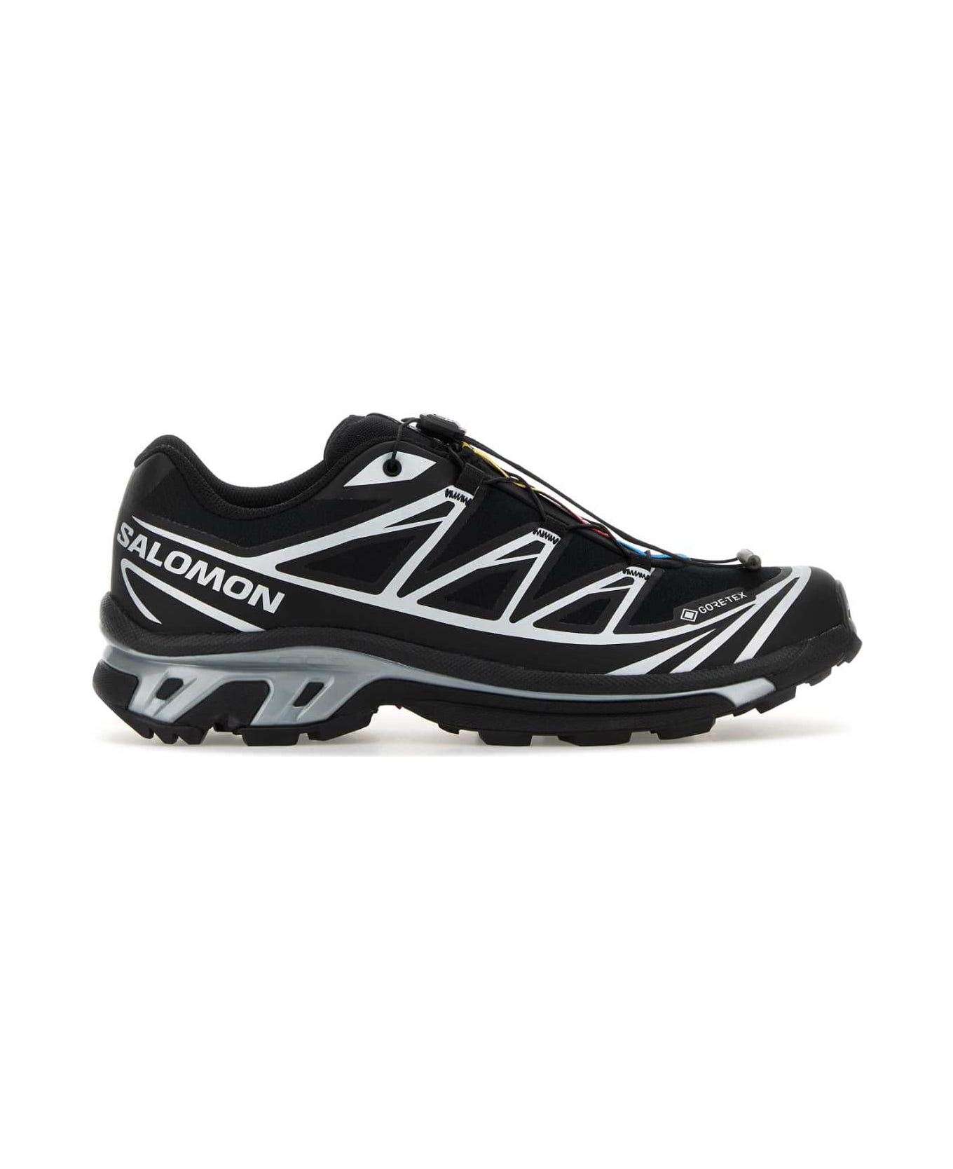 Salomon Two-tone Gore-texâ® And Fabric Xt-6 Sneakers - BLKBLKFTWSIL