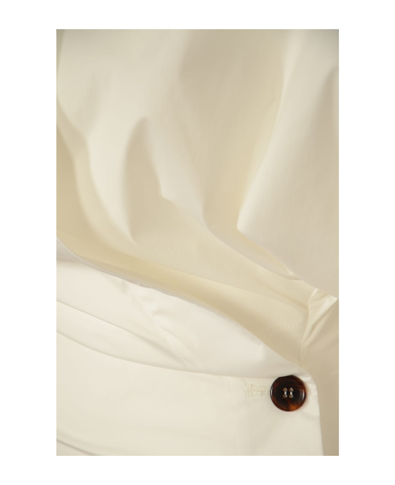 Philosophy di Lorenzo Serafini Side Buttoned Stripe Shirt - White シャツ