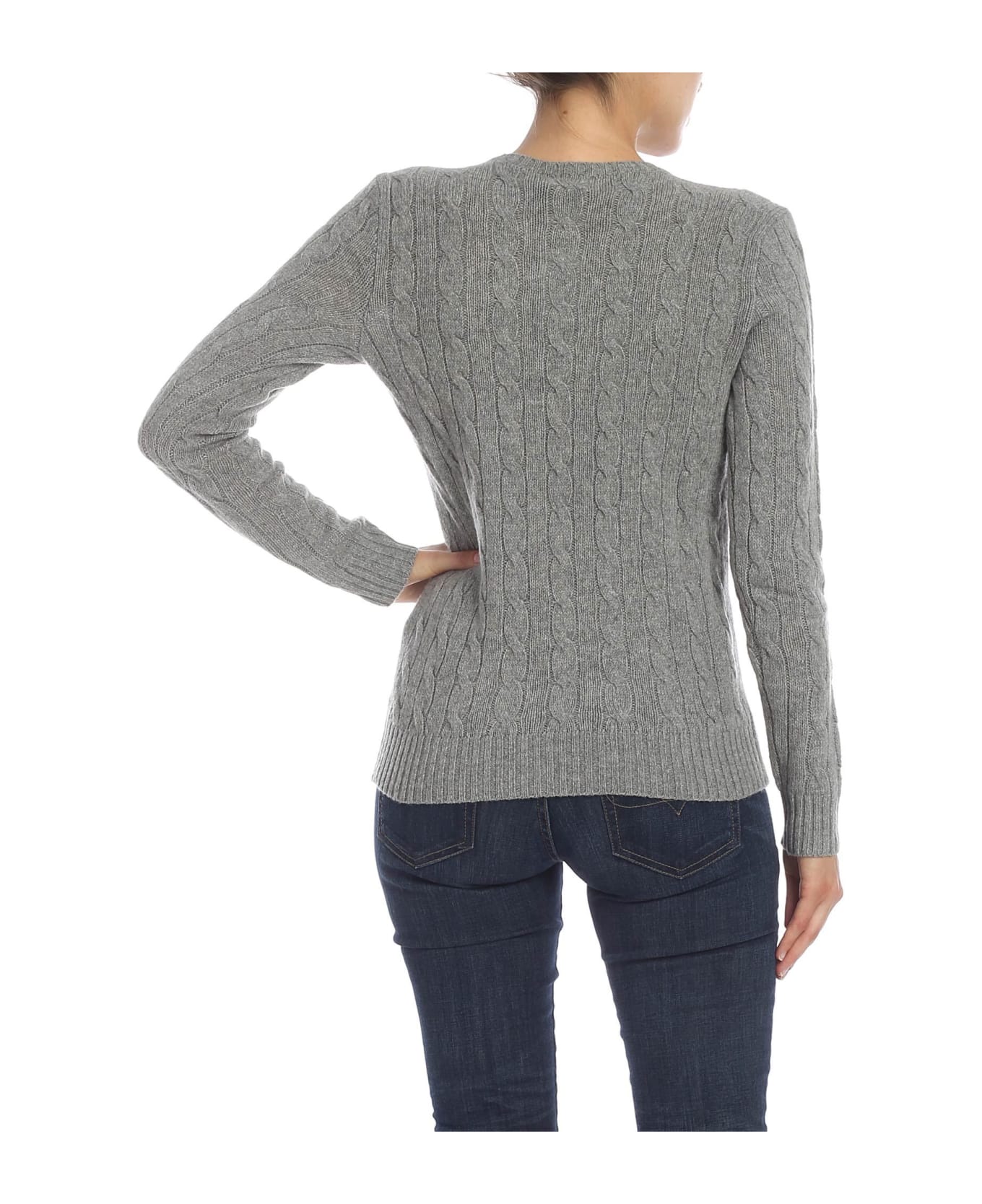 Polo Ralph Lauren Cable Sweater - Grigio ニットウェア