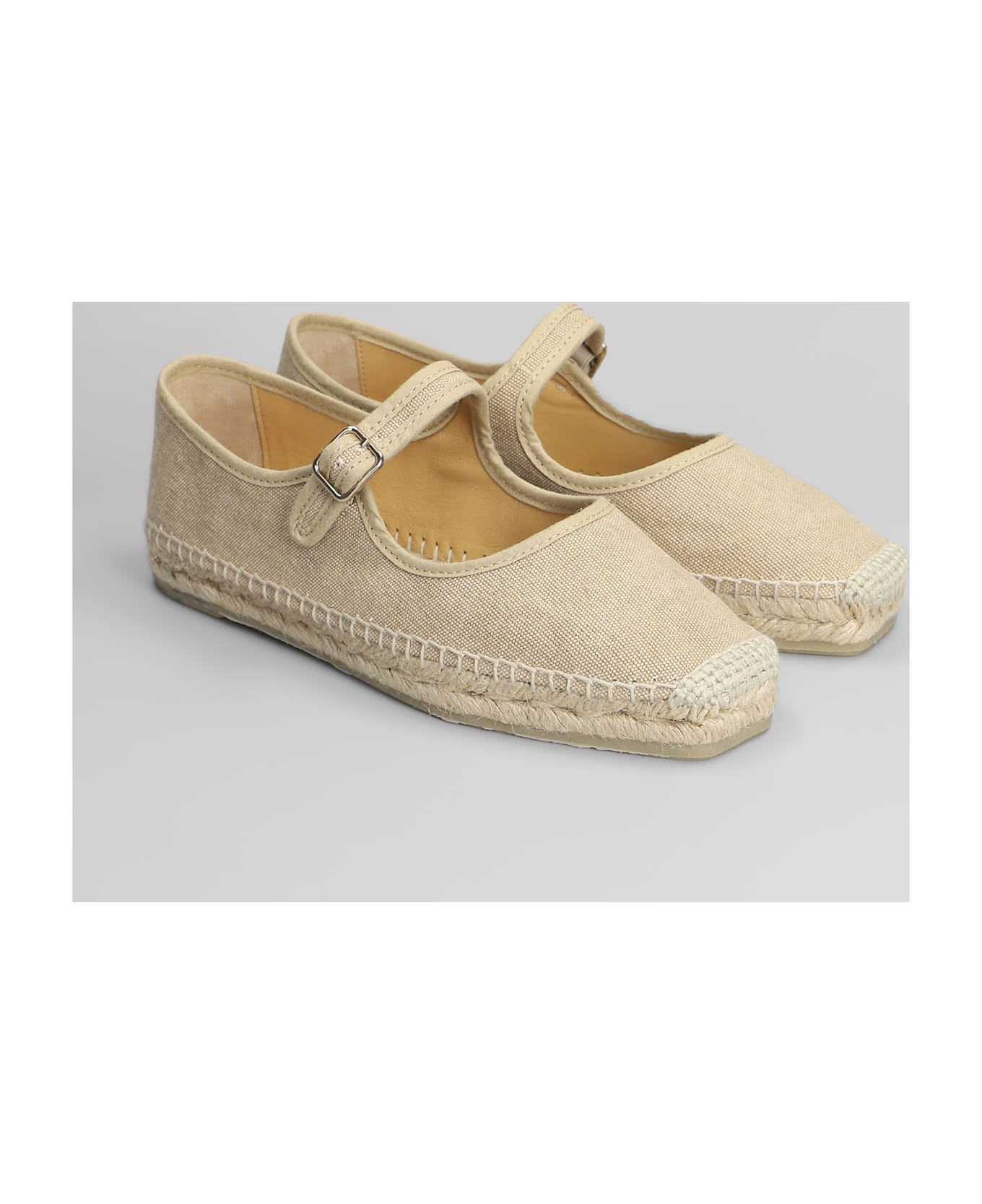 Castañer Padua-002 Espadrilles In Beige Canvas - beige