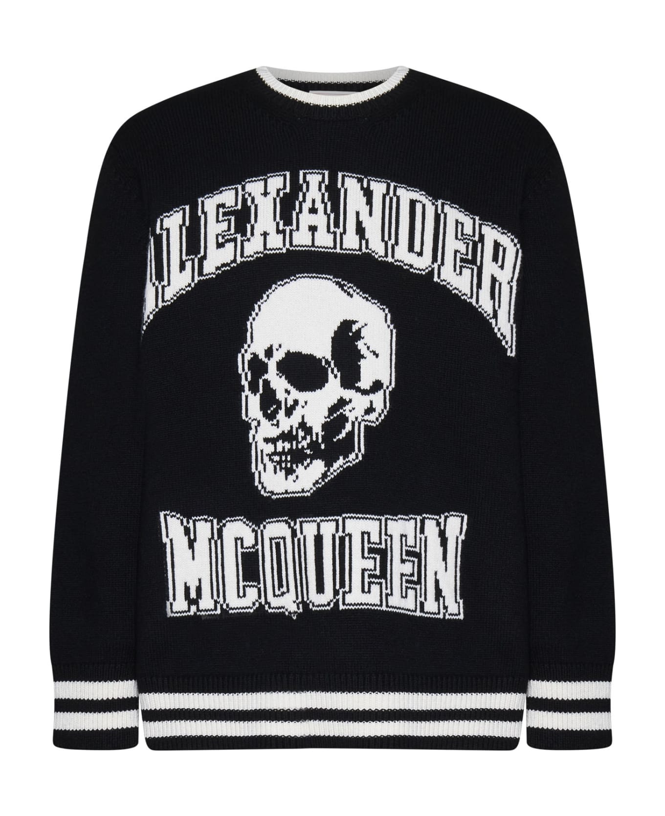 Alexander McQueen Varsity Sweater - Nero フリース