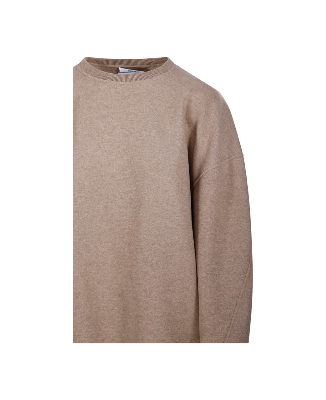 Max Mara Crewneck Long-sleeved Jumper - Beige