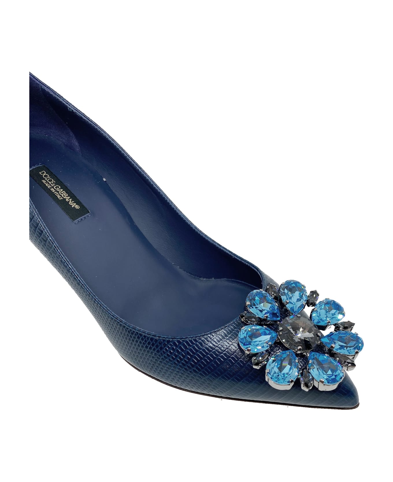 Dolce & Gabbana Crystal Embellished Pumps - Blue ハイヒール