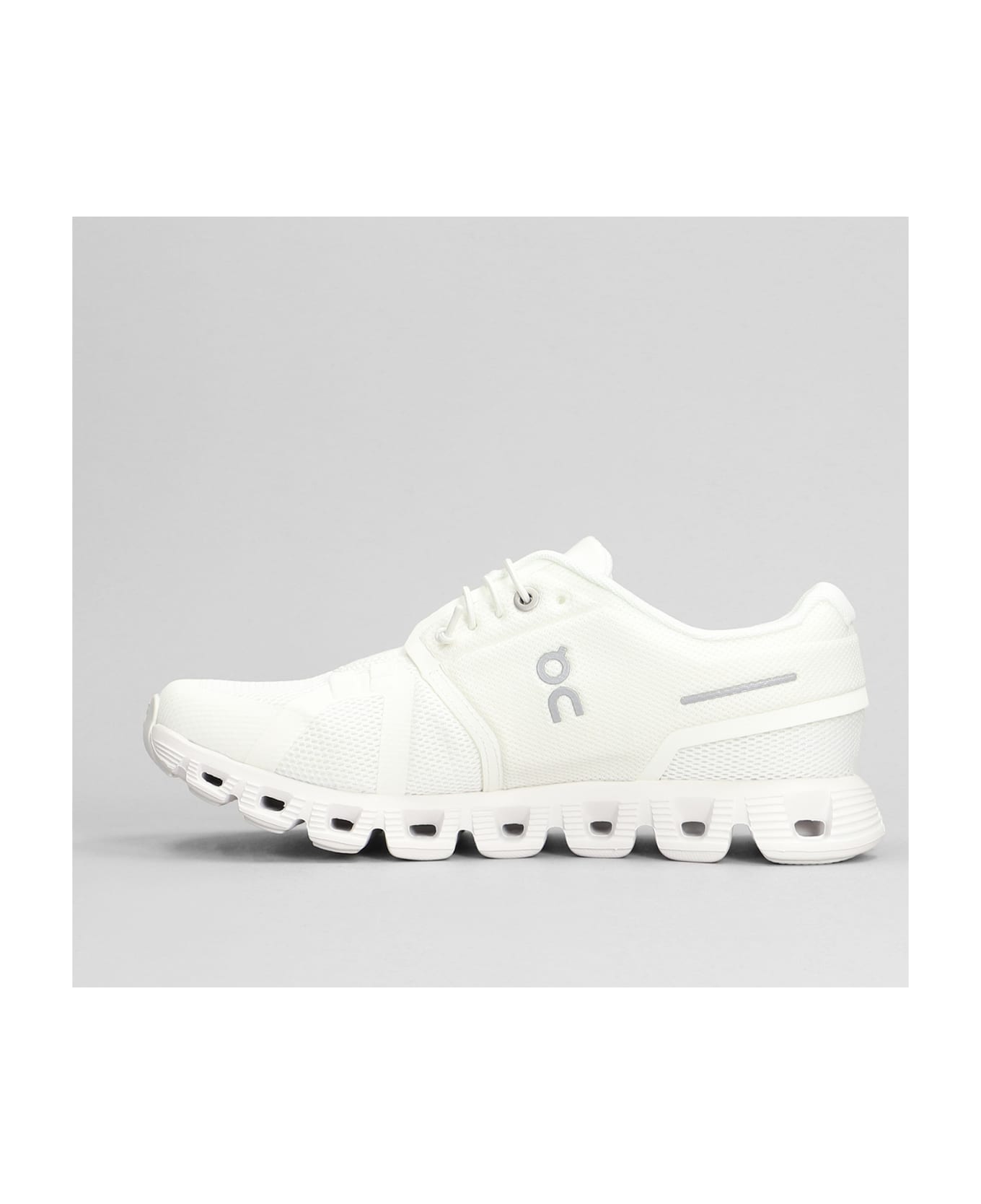 ON Cloud 5 Sneakers In White Polyester - white