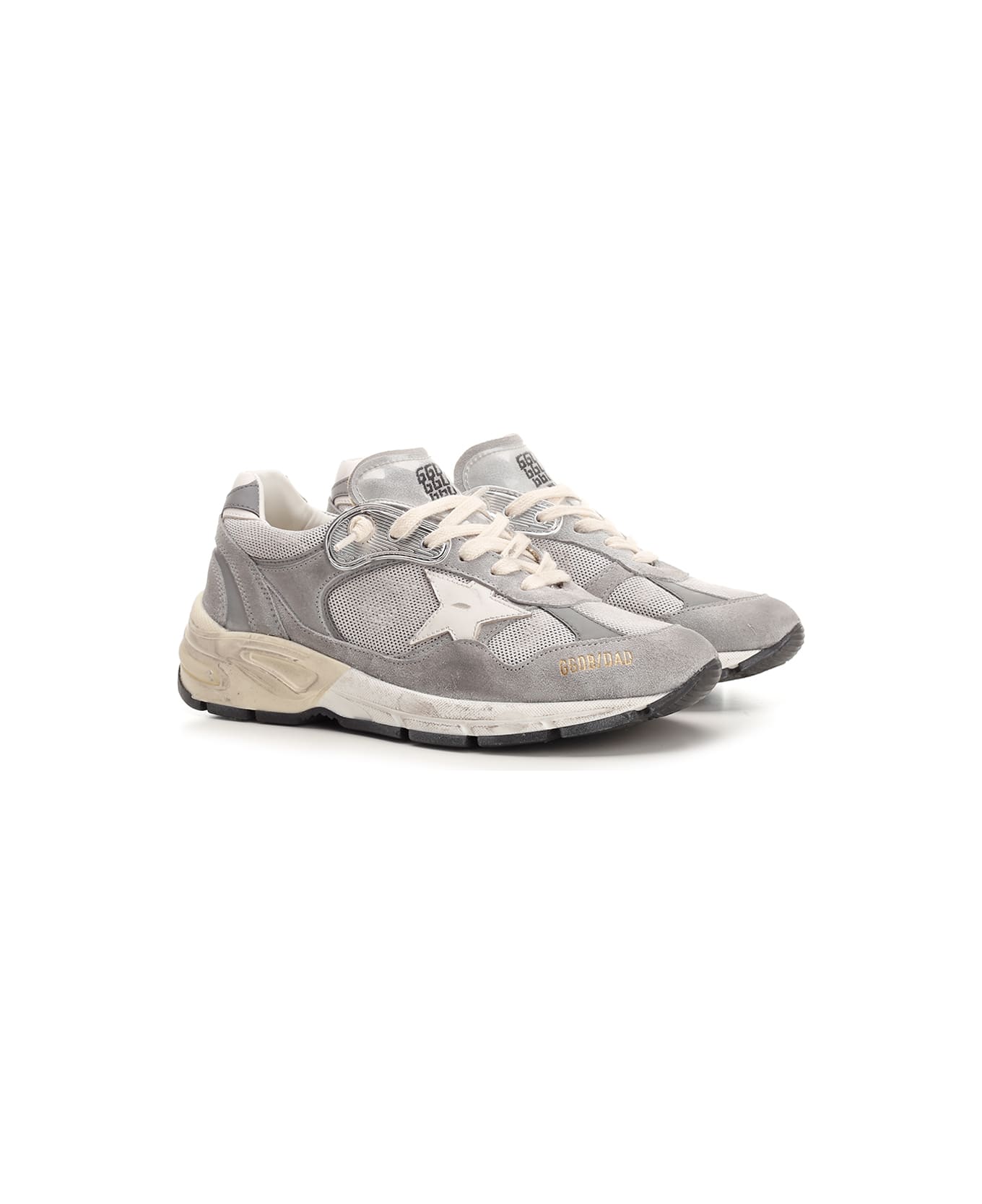 Golden Goose Running Dad Sneakers - Grey/Silver/White