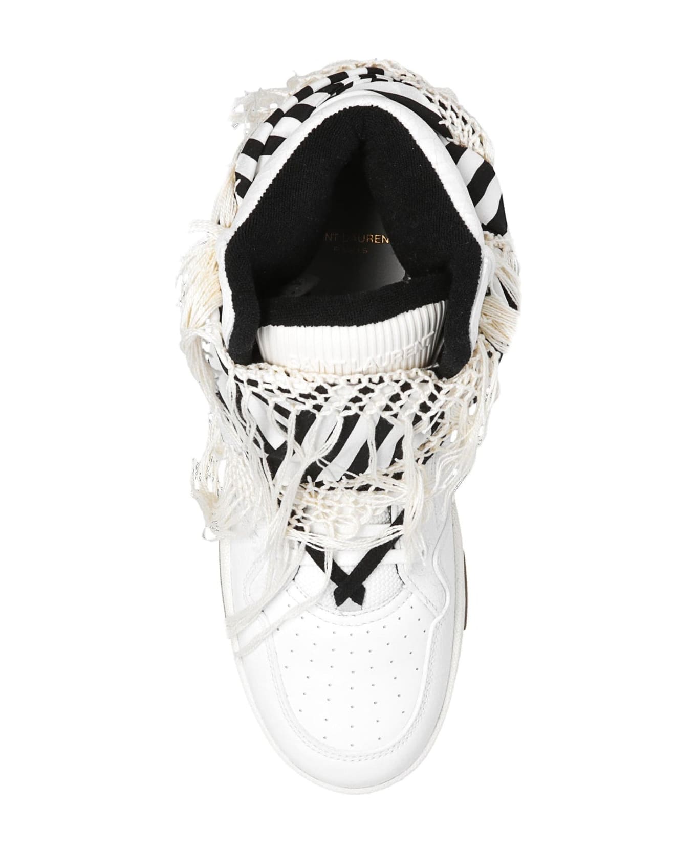 Saint Laurent Smith Leather Sneakers - White