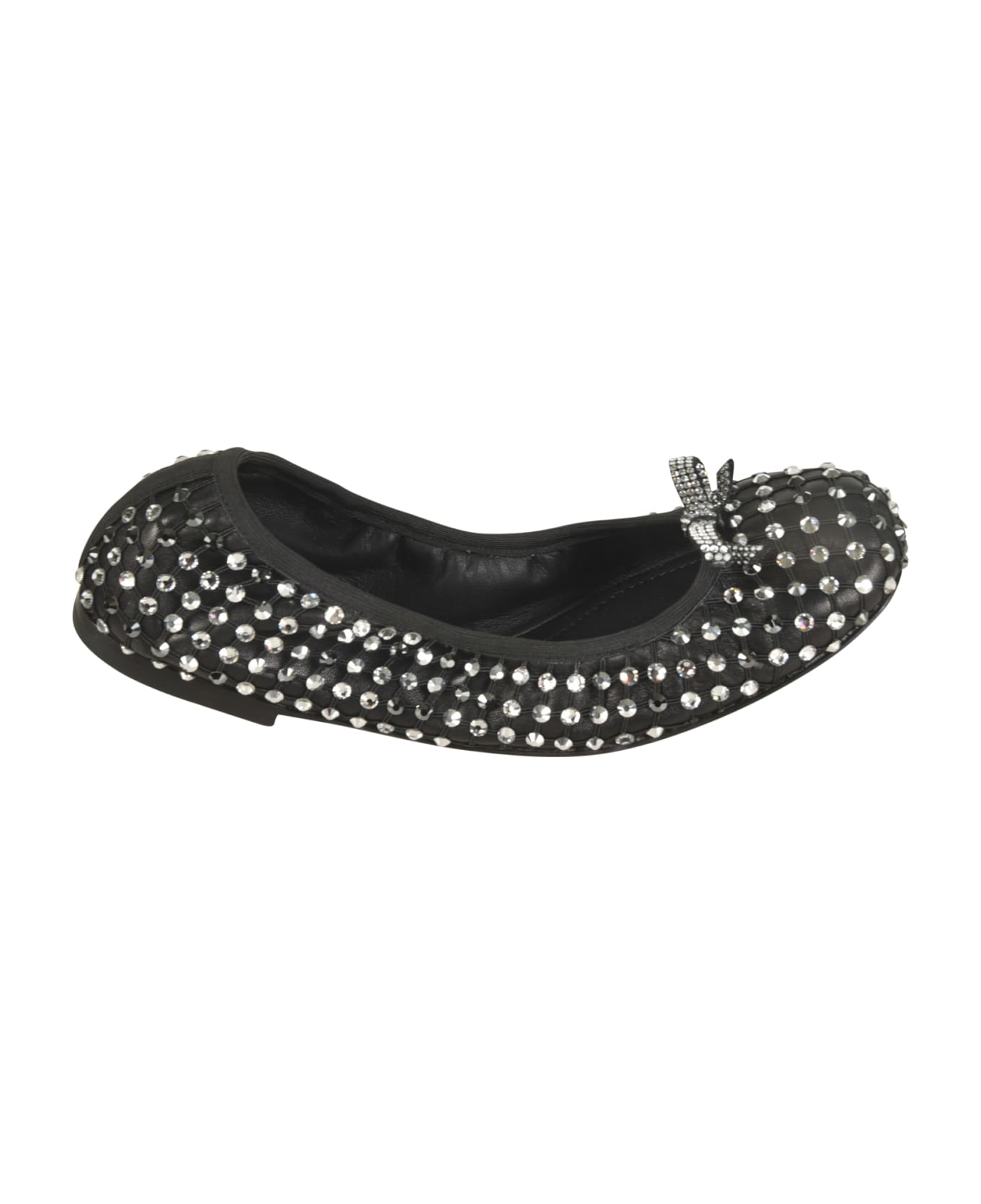 René Caovilla Galaxia Ballerinas - Black