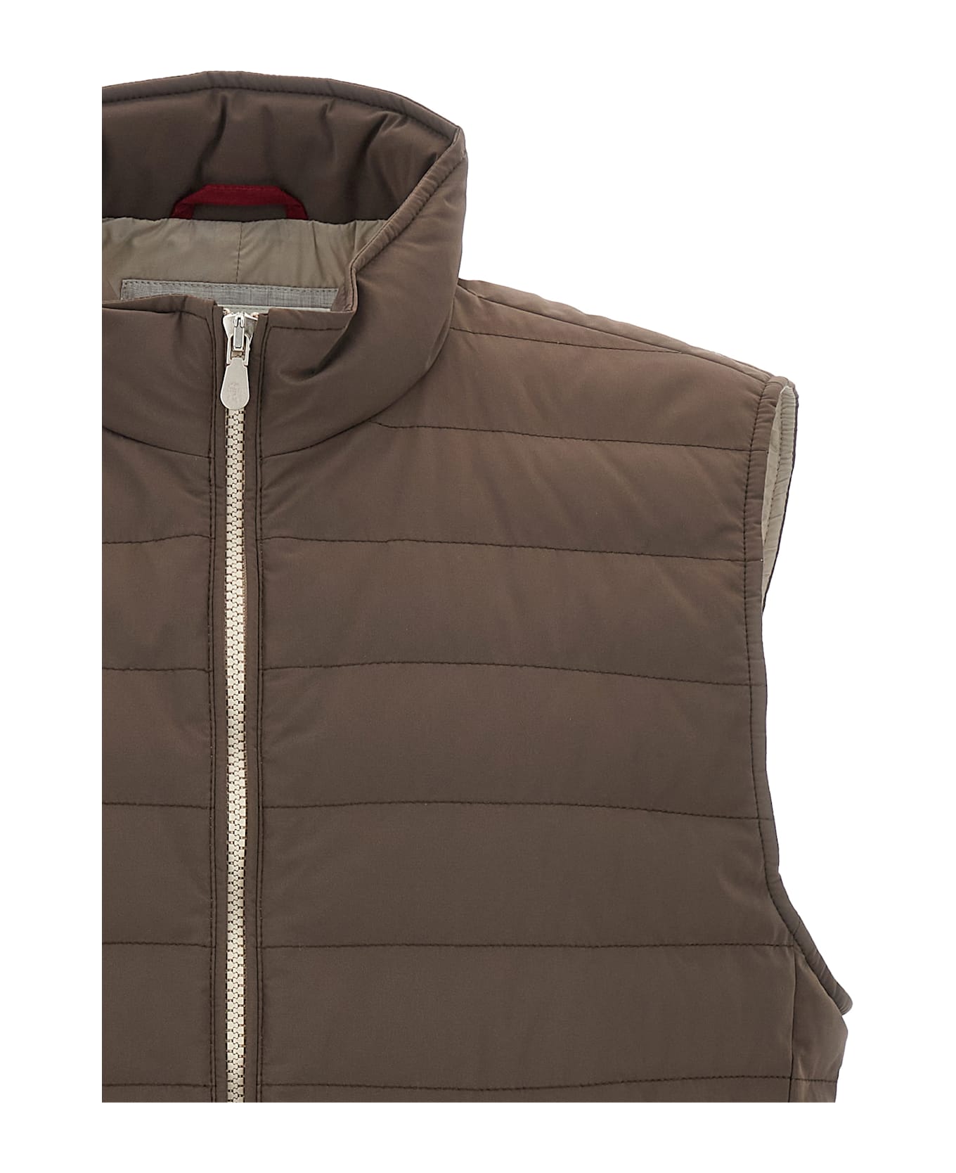 Brunello Cucinelli Quilted Vest - Brown