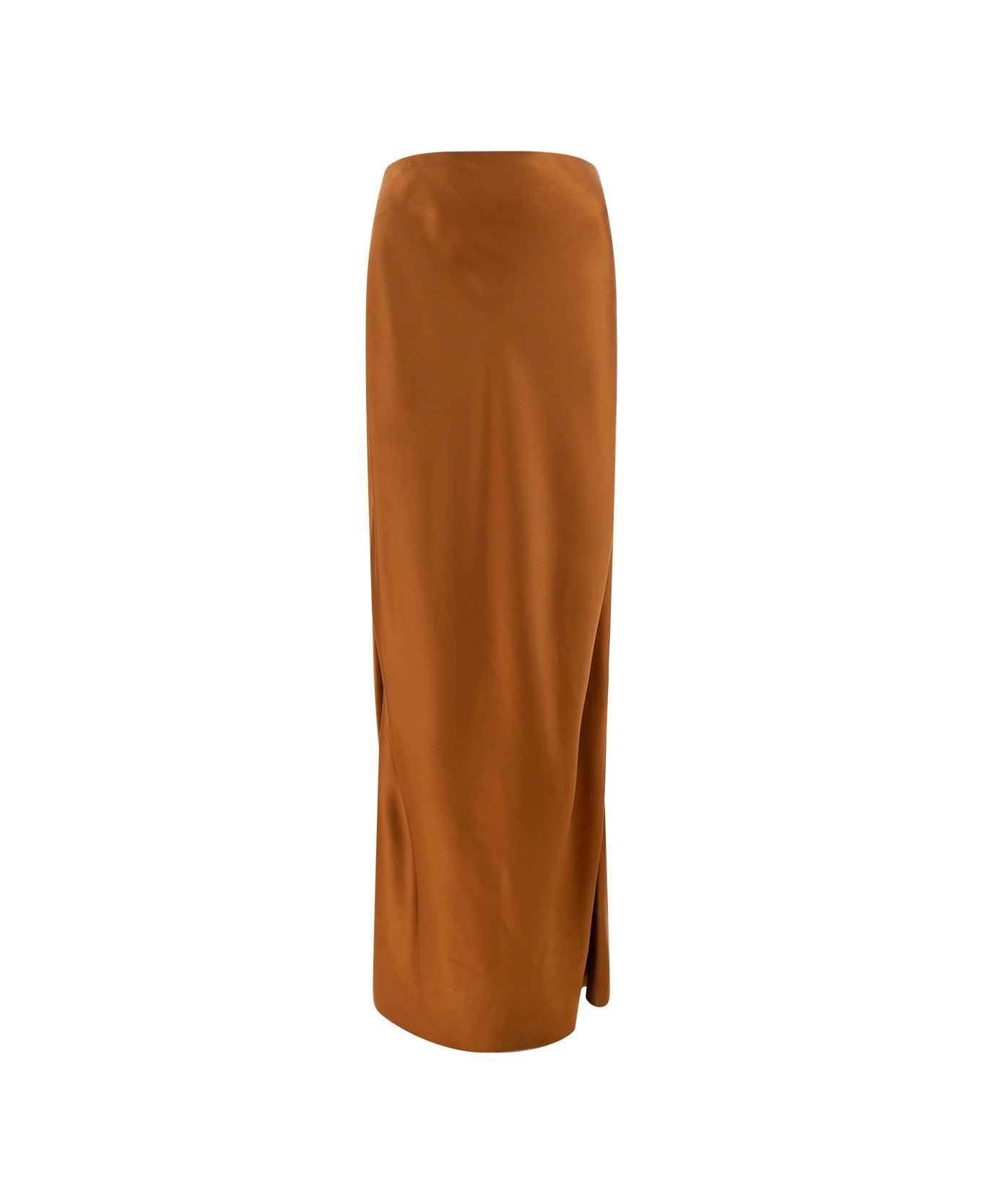 Saint Laurent Silk Skirt - Beige