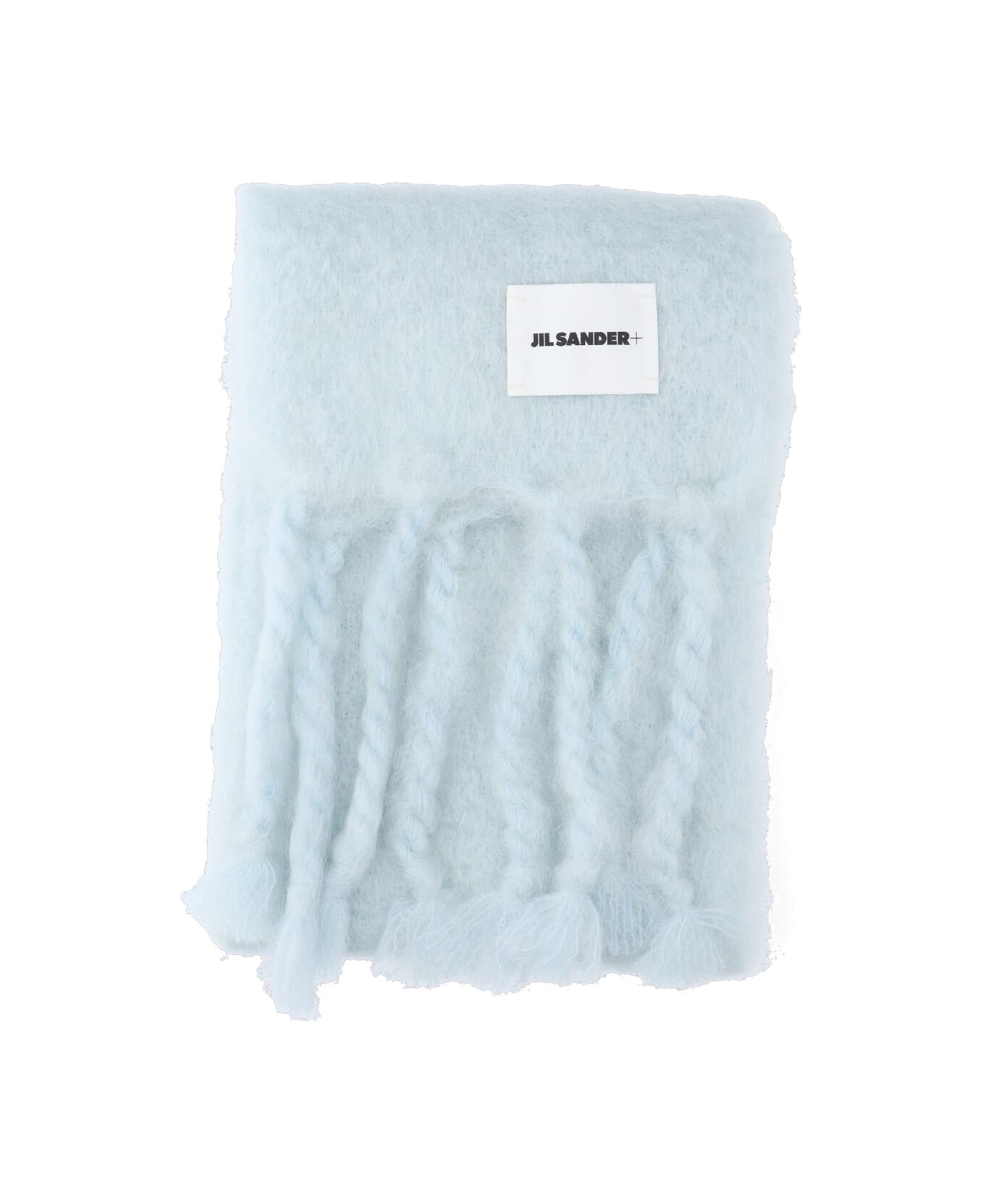 Jil Sander Mohair And Wool Blend Scarf - Light Blue