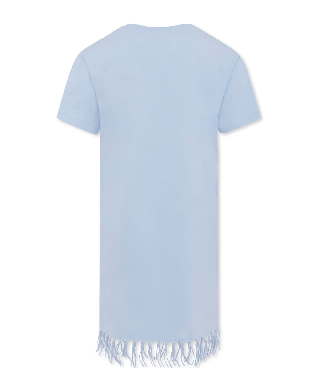 MC2 Saint Barth Light Blue Dress For Girl With Strawberries - Light Blue