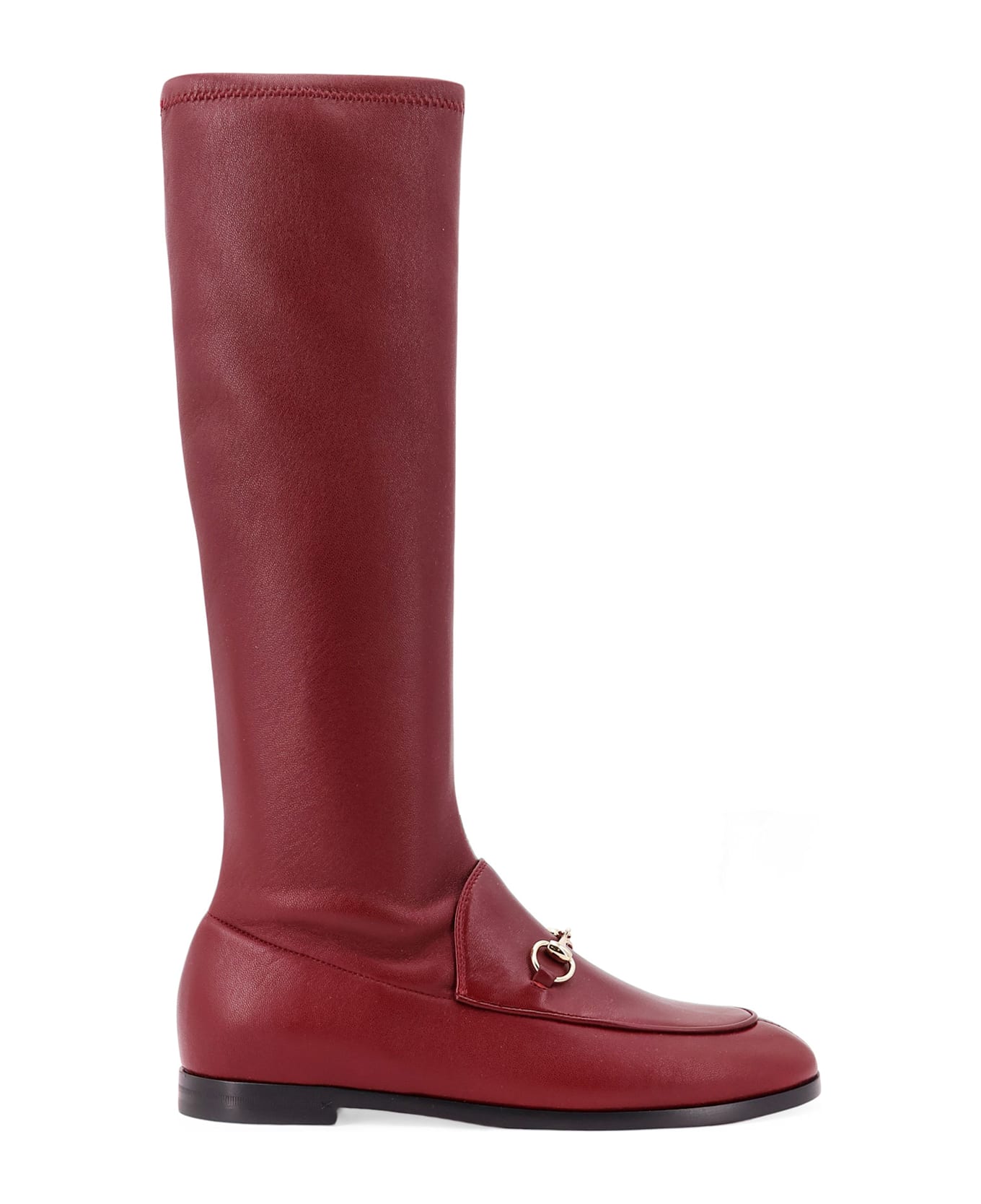 Gucci Jordaan Leather Boots - Red