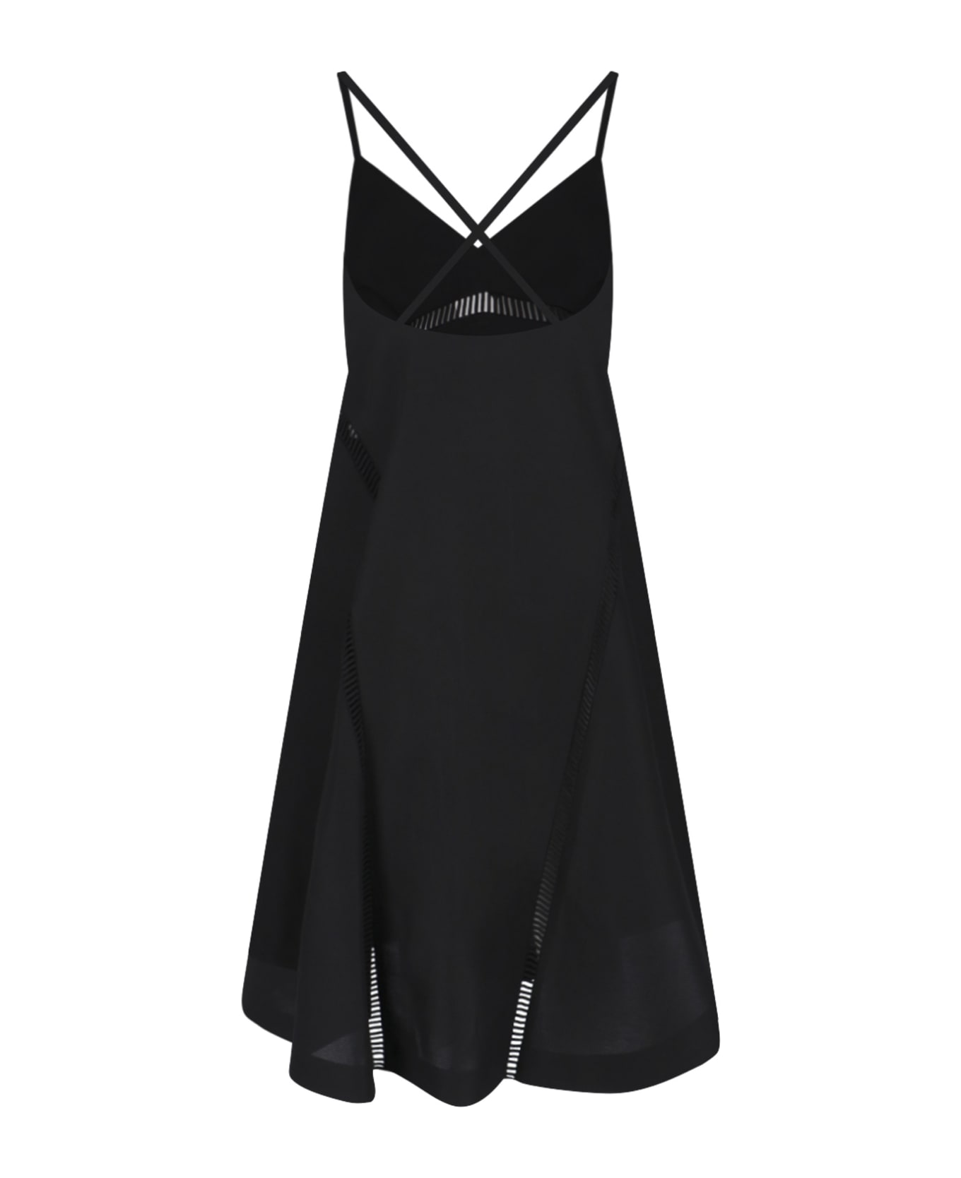 Sacai Crossover Mini Dress - Black  