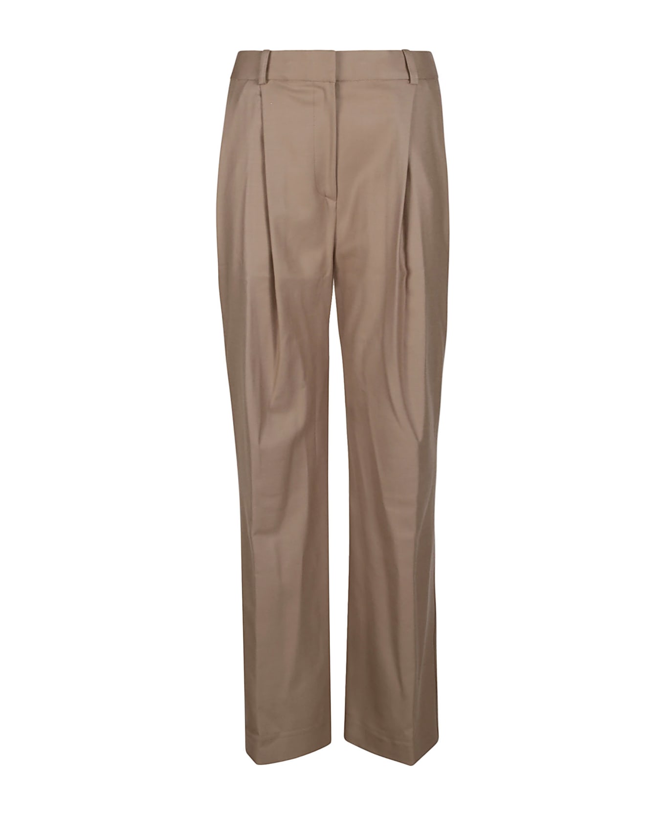 Loulou Studio Solo Wid Leg Pant - Brown