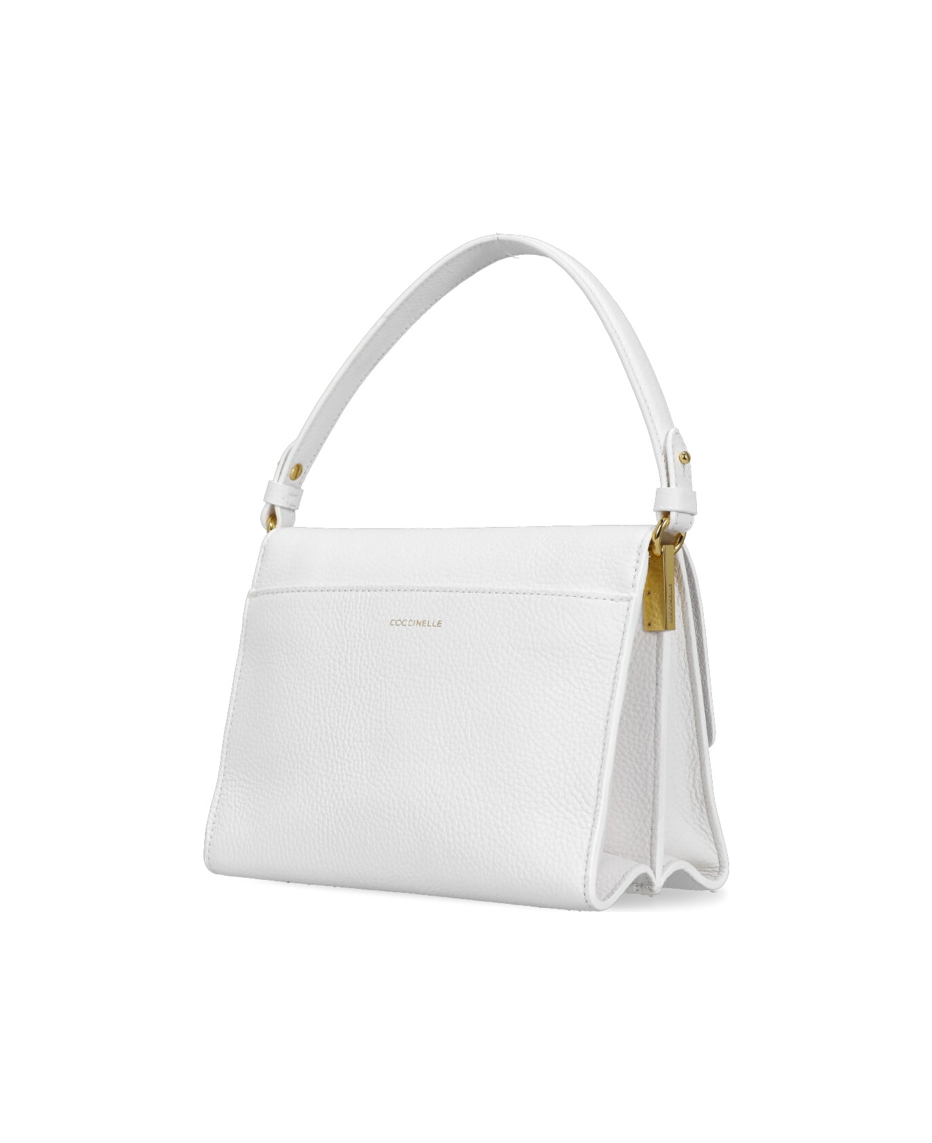 Coccinelle Binxie Medium Shoulder Bag - White