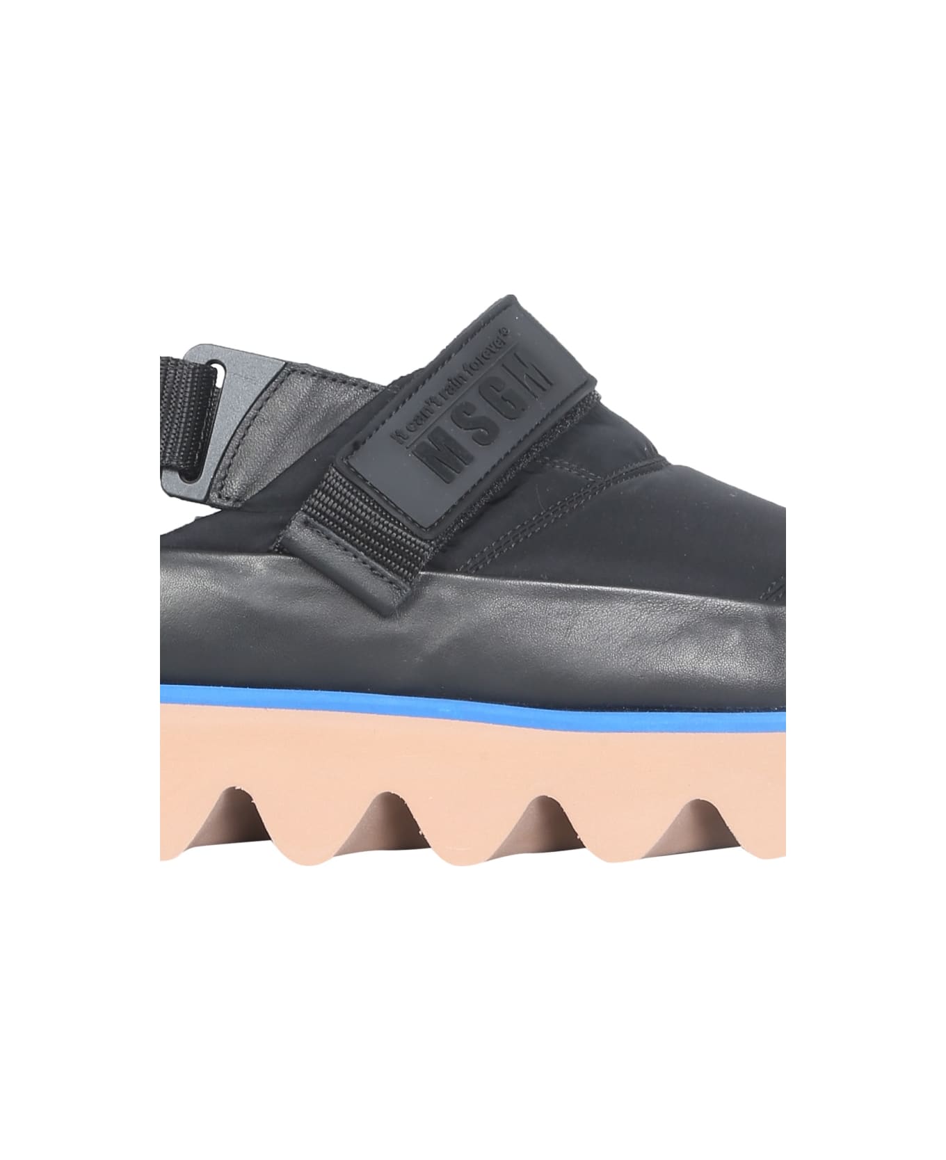 MSGM Puffed Sandals - BLACK
