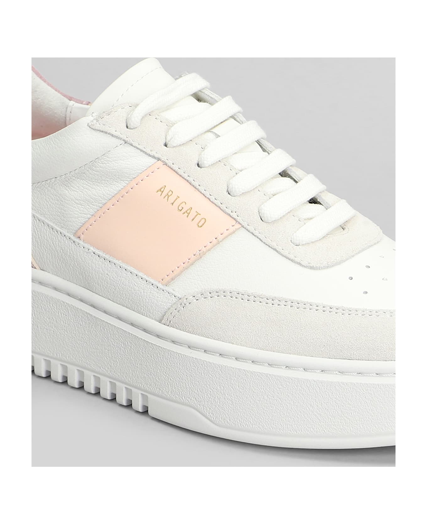 Axel Arigato Orbit Vintage Sneakers In White Suede And Leather - WHITE