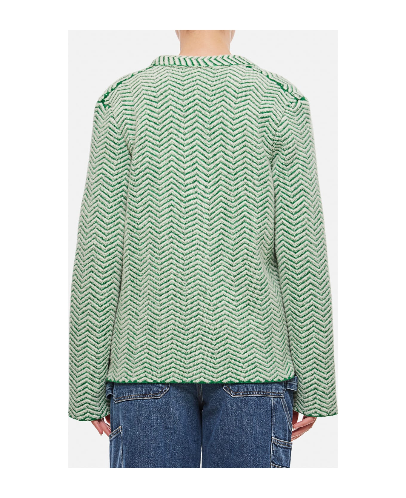 Barrie Cashmere Cardigan Jacket - Green