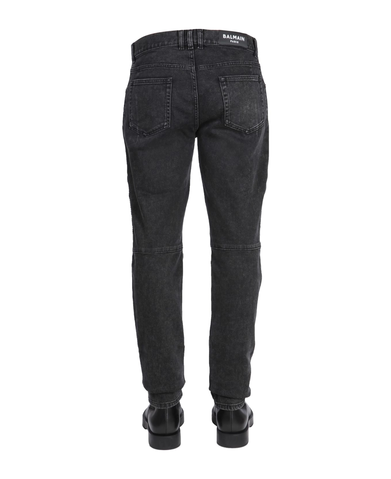 Balmain Jeans In Denim - NERO
