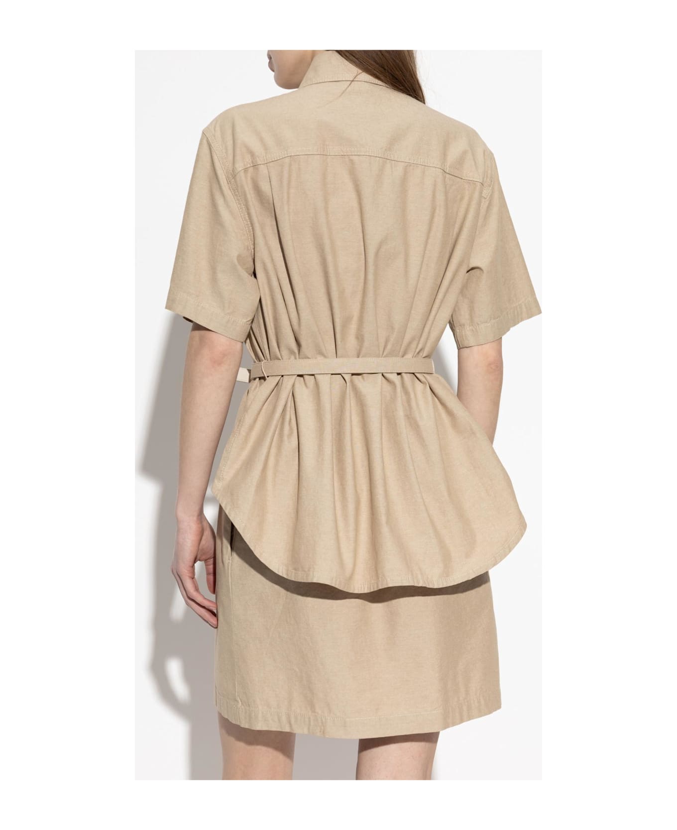Fendi Dress With Belt - Beige