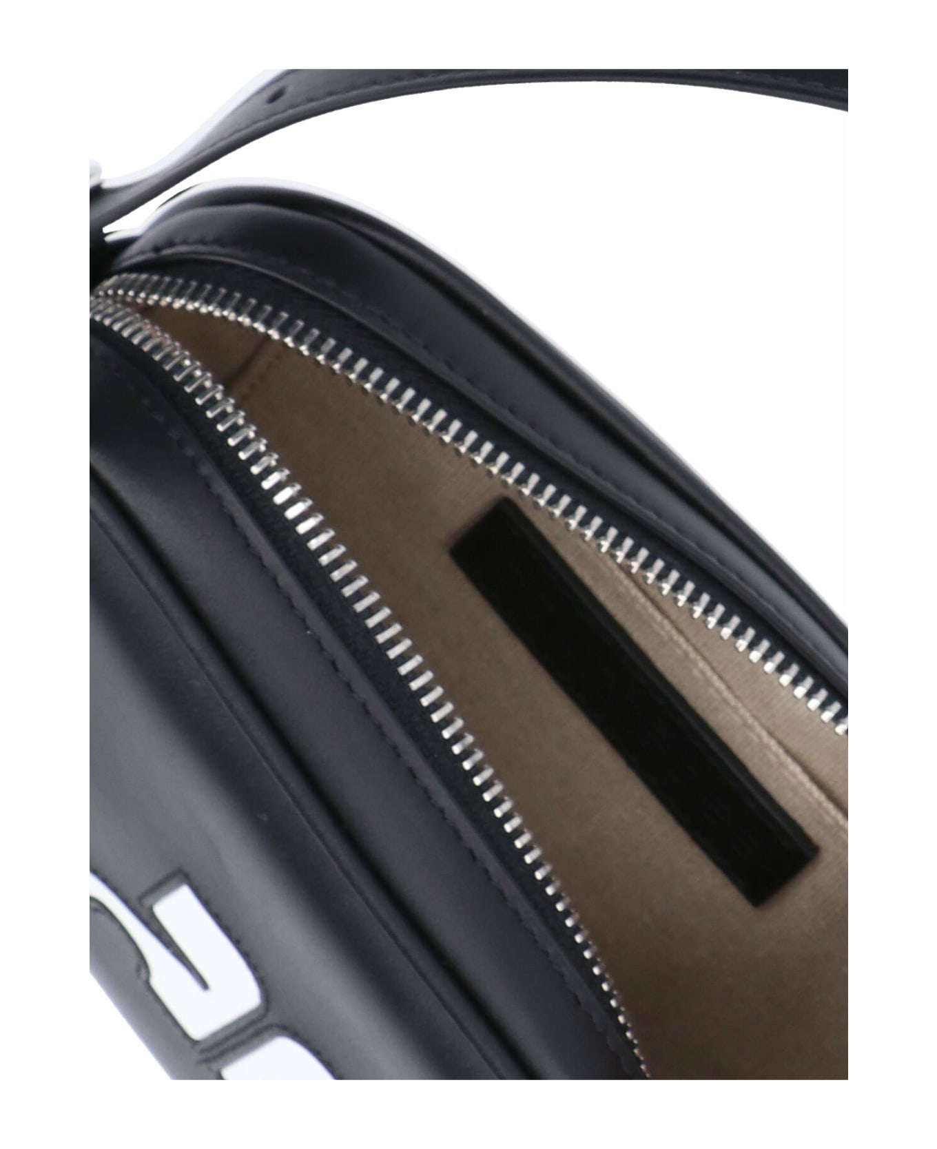 Courrèges 'slim Leather Camera' Shoulder Bag - Black   ショルダーバッグ