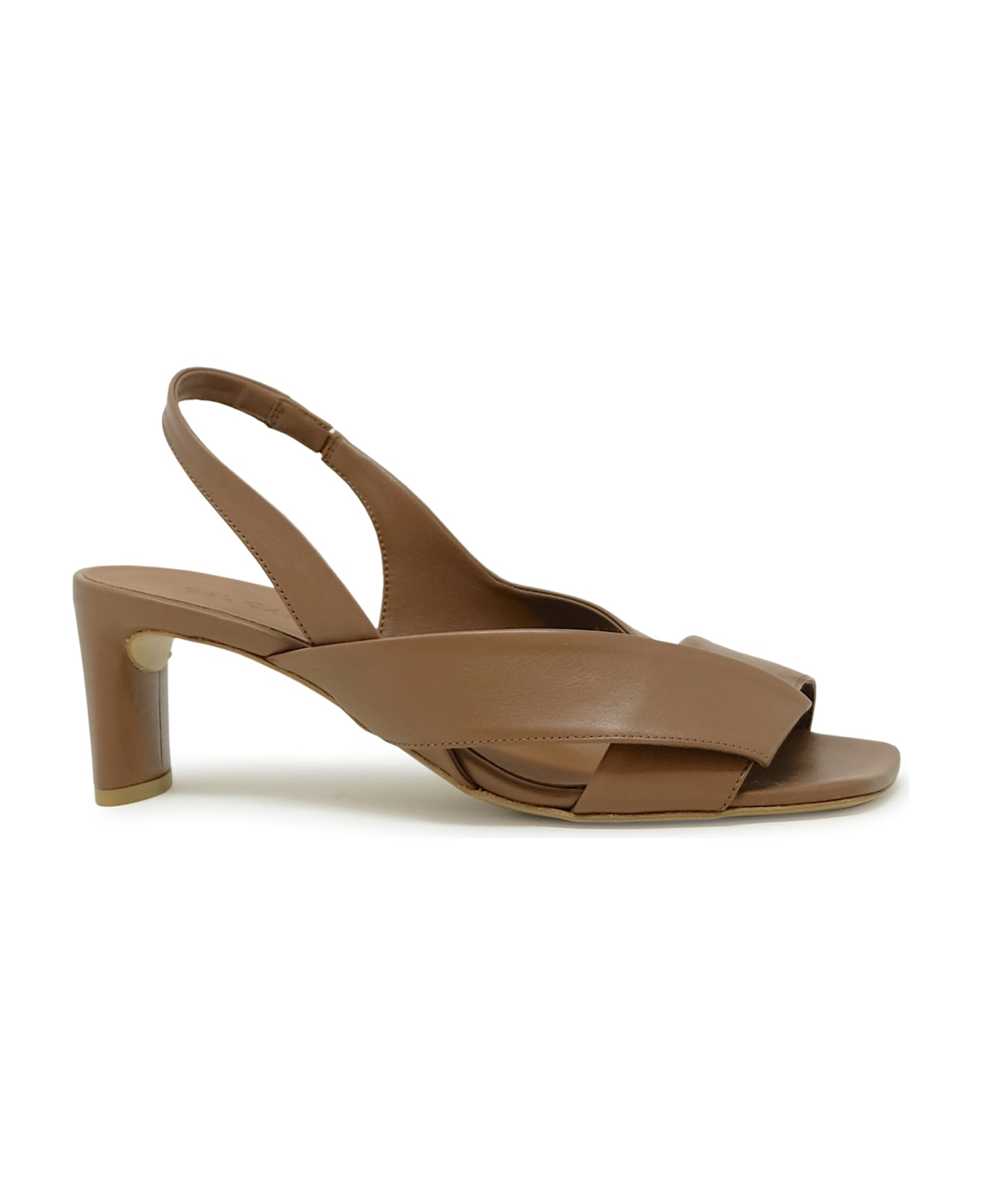 Del Carlo Roberto Del Carlo Leather Sandals - CAMEL
