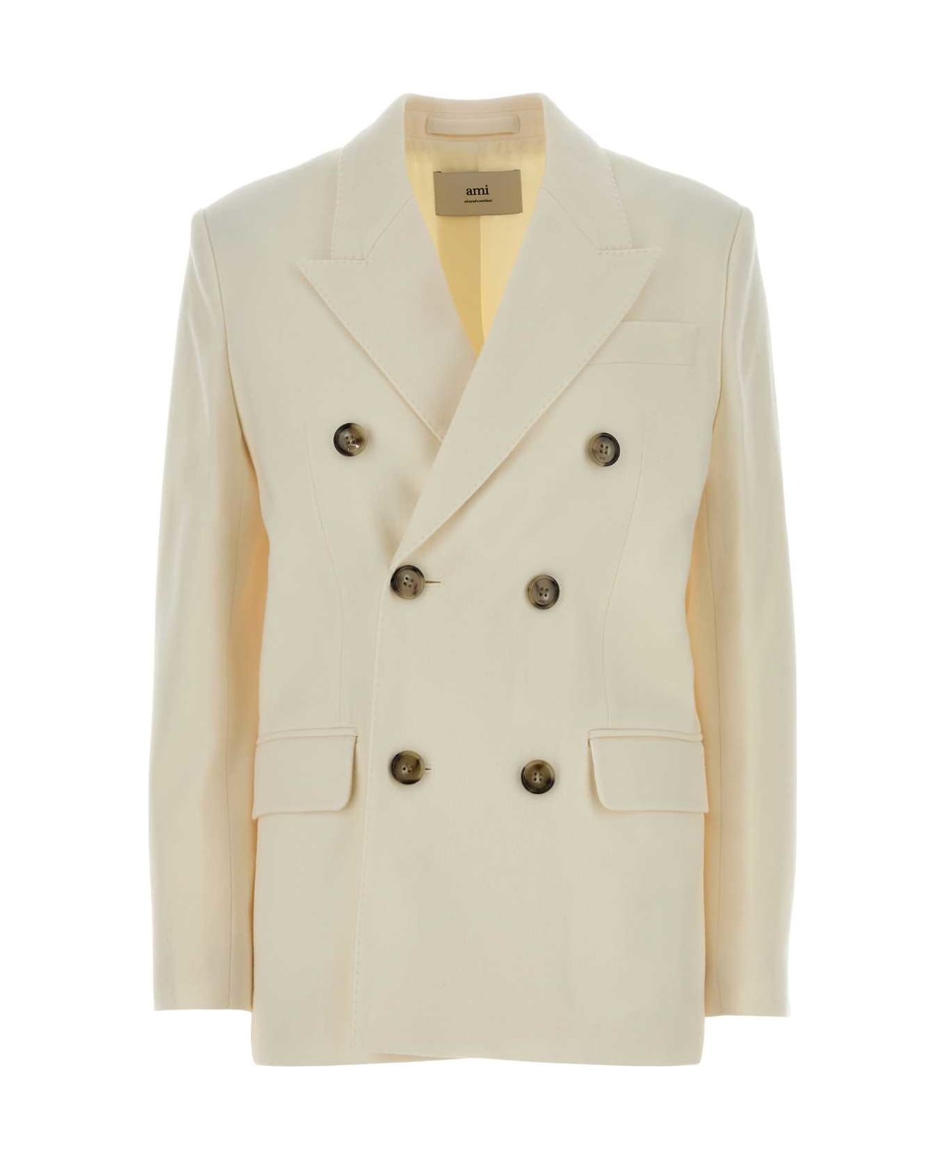 Ami Alexandre Mattiussi Ivory Wool Blazer - IVORY