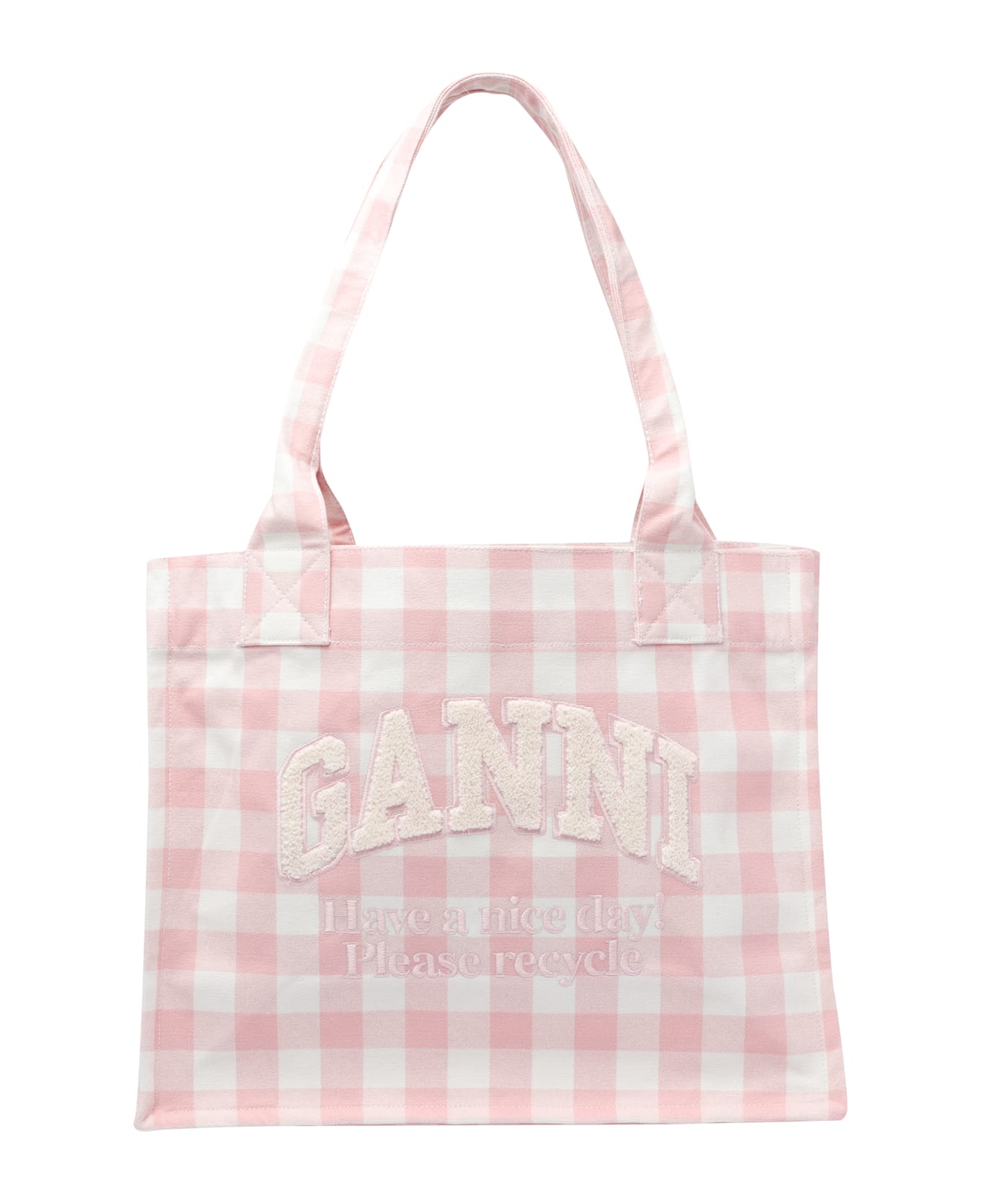 Ganni Large Easy Shopper Bag - Pink