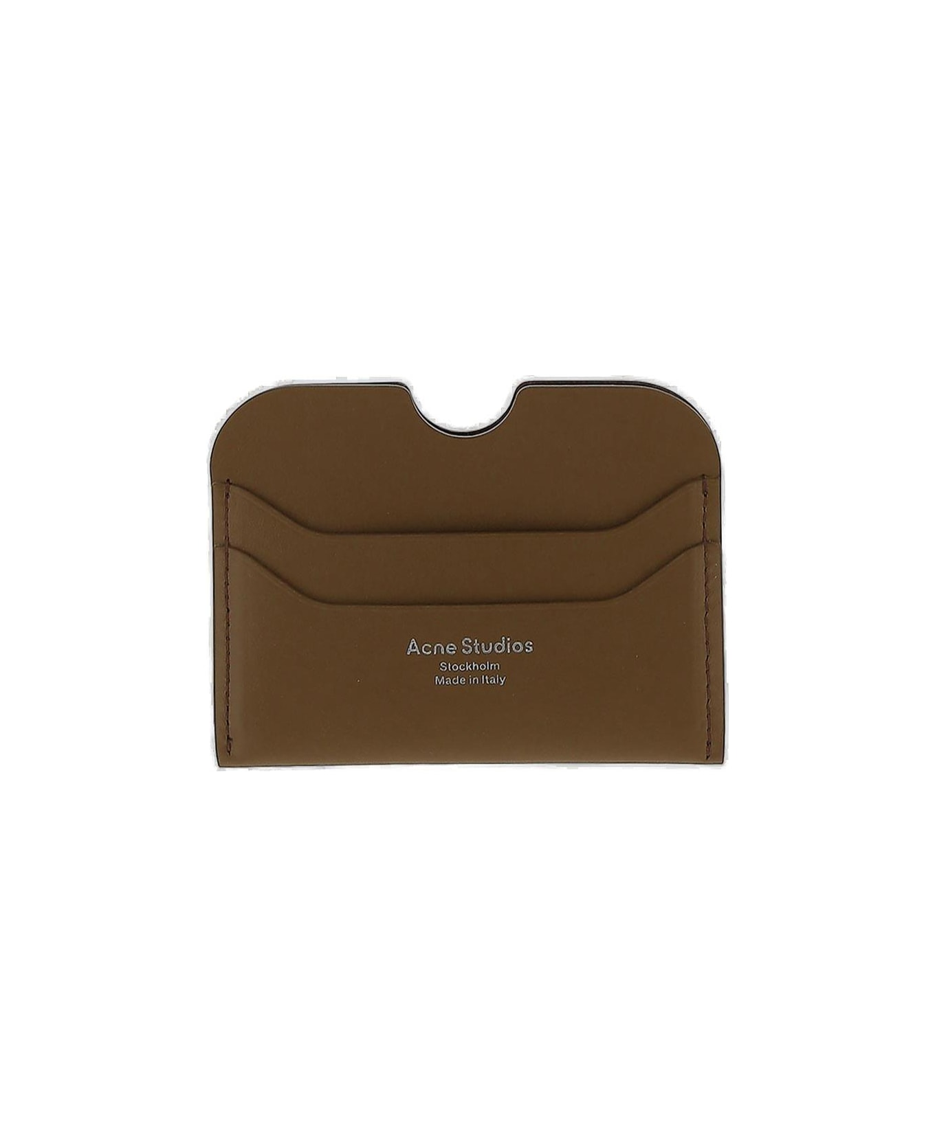Acne Studios Logo Printed Cut-out Detailed Cardholder 財布