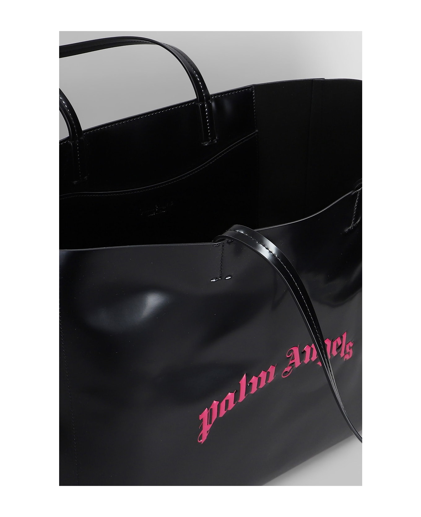Palm Angels Tote In Black Polyester - black