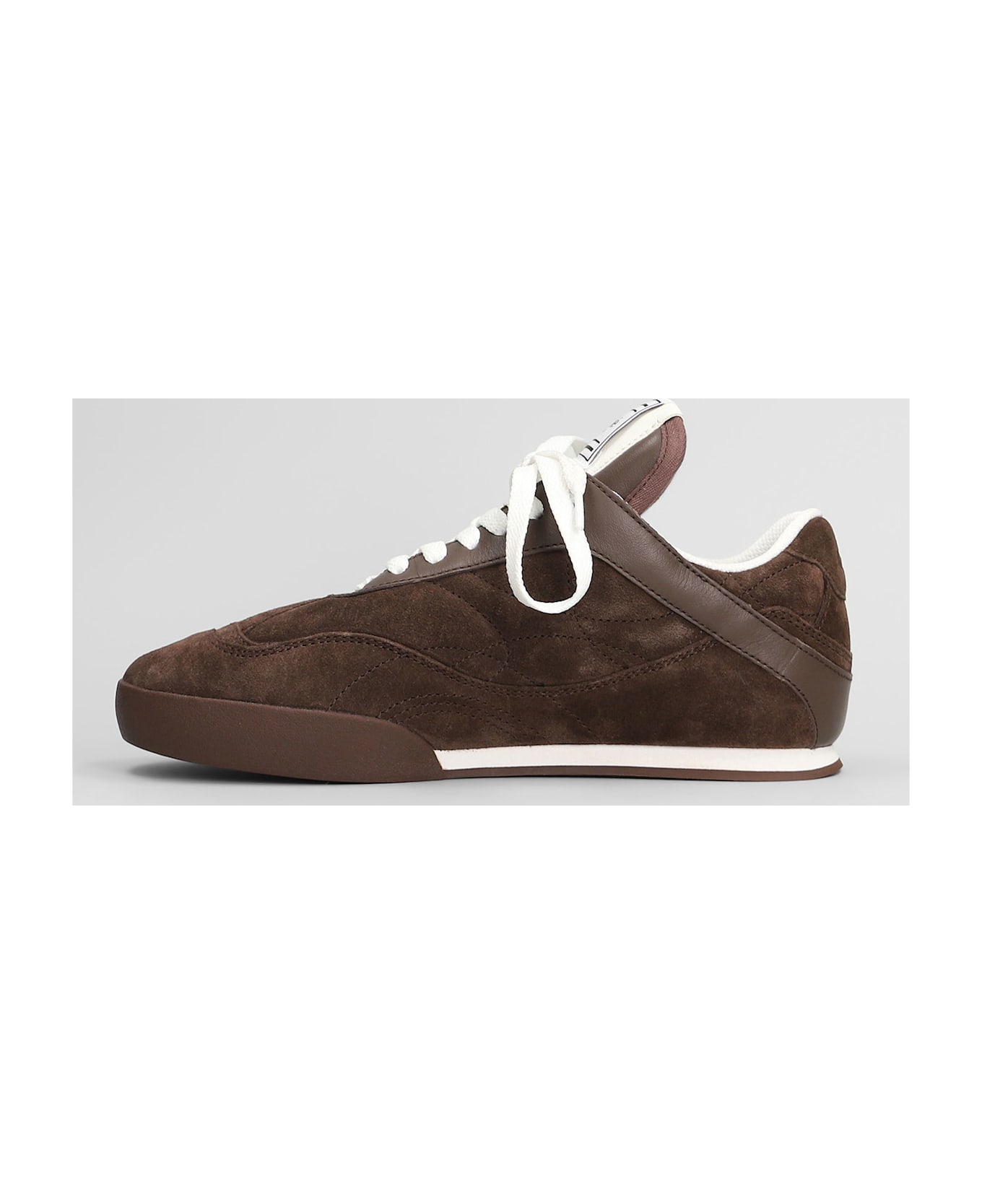 Chloé Kick Sneakers In Brown Suede - brown