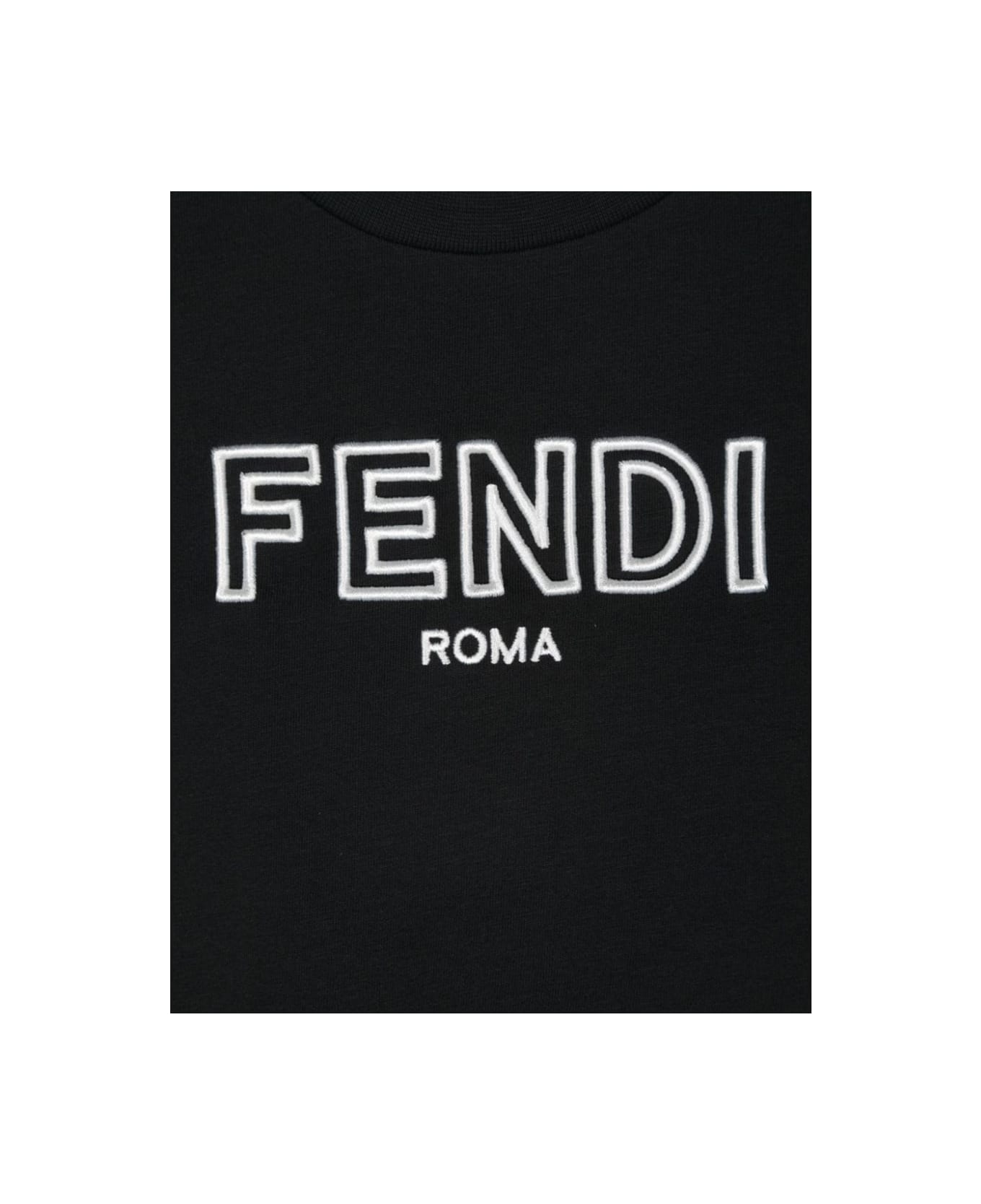 Fendi Dyed Jersey T-shirt - BLACK